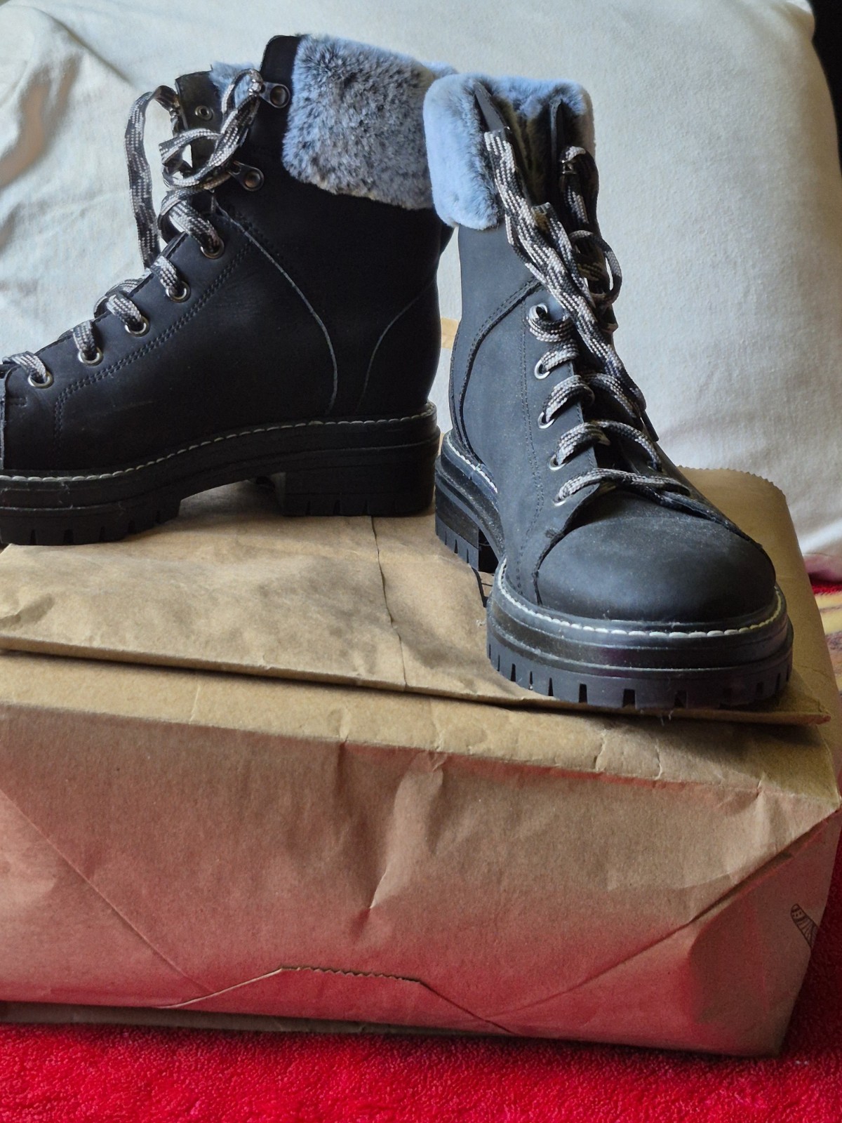 Time and Tru Black Mid Shaft Chelsea Boots with Memory Foam, Size 9w