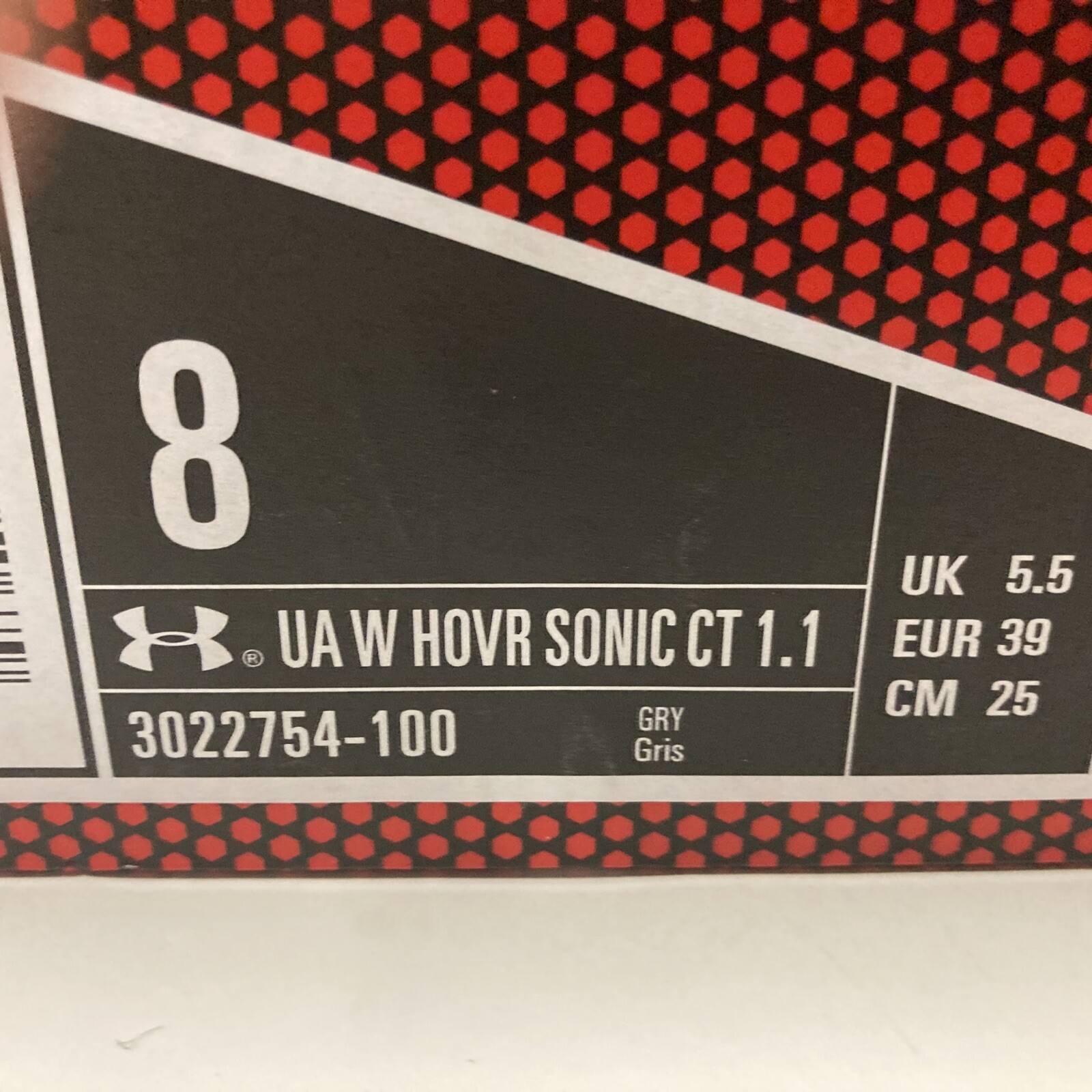Under Armour Women’s HOVR Sonic CT 1.1 Running Shoes 3022754 100 Gray (Size 8.0)