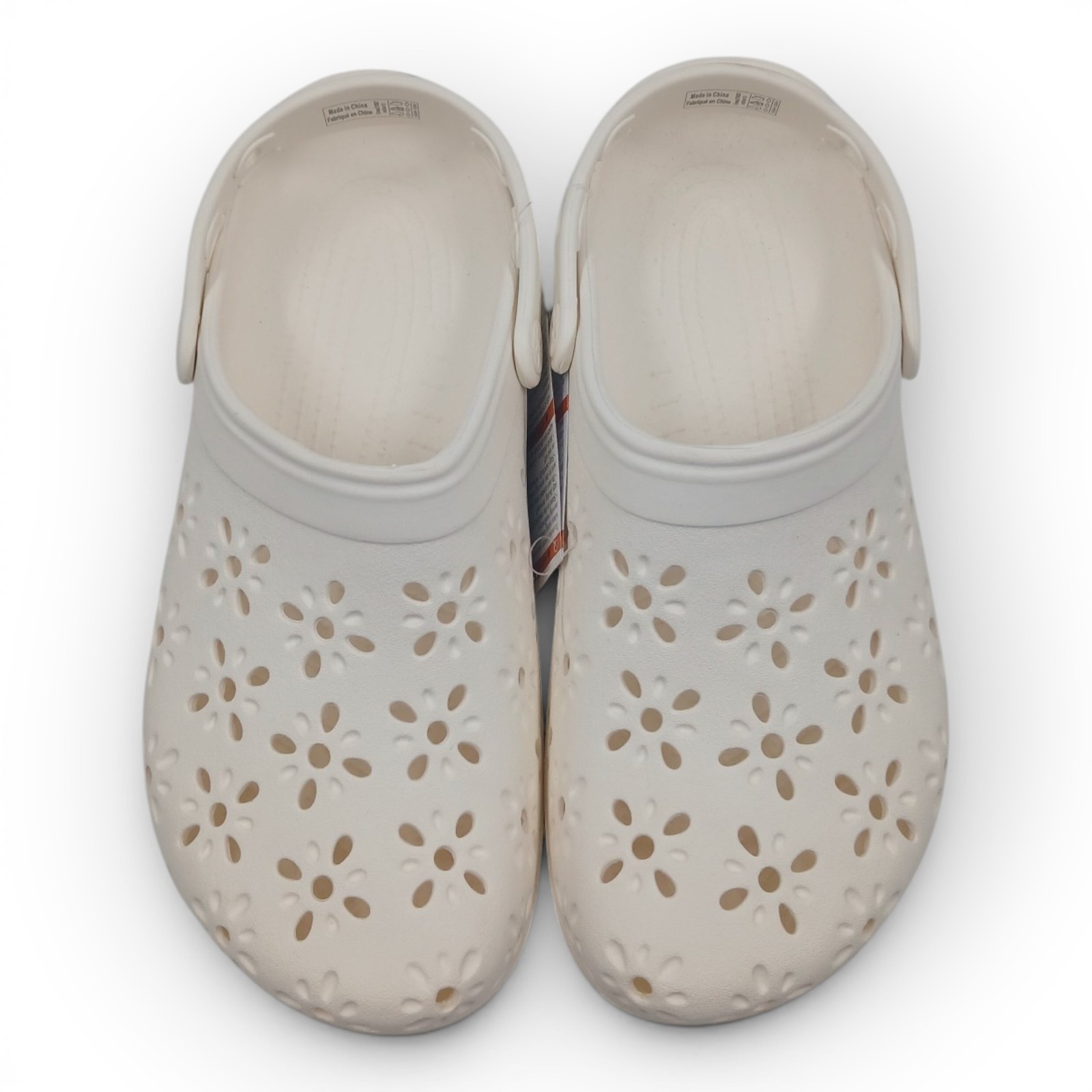 CROCS Women’s Classic Floral Cut-Out Clog Slipper Size 8 Men / 10 Women