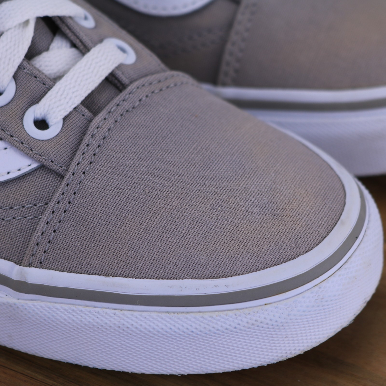 Vans Shoes Old Skool Sk8 Gray Canvas Skate Low Sneaker 751505 Sz Men 5 Women 6.5