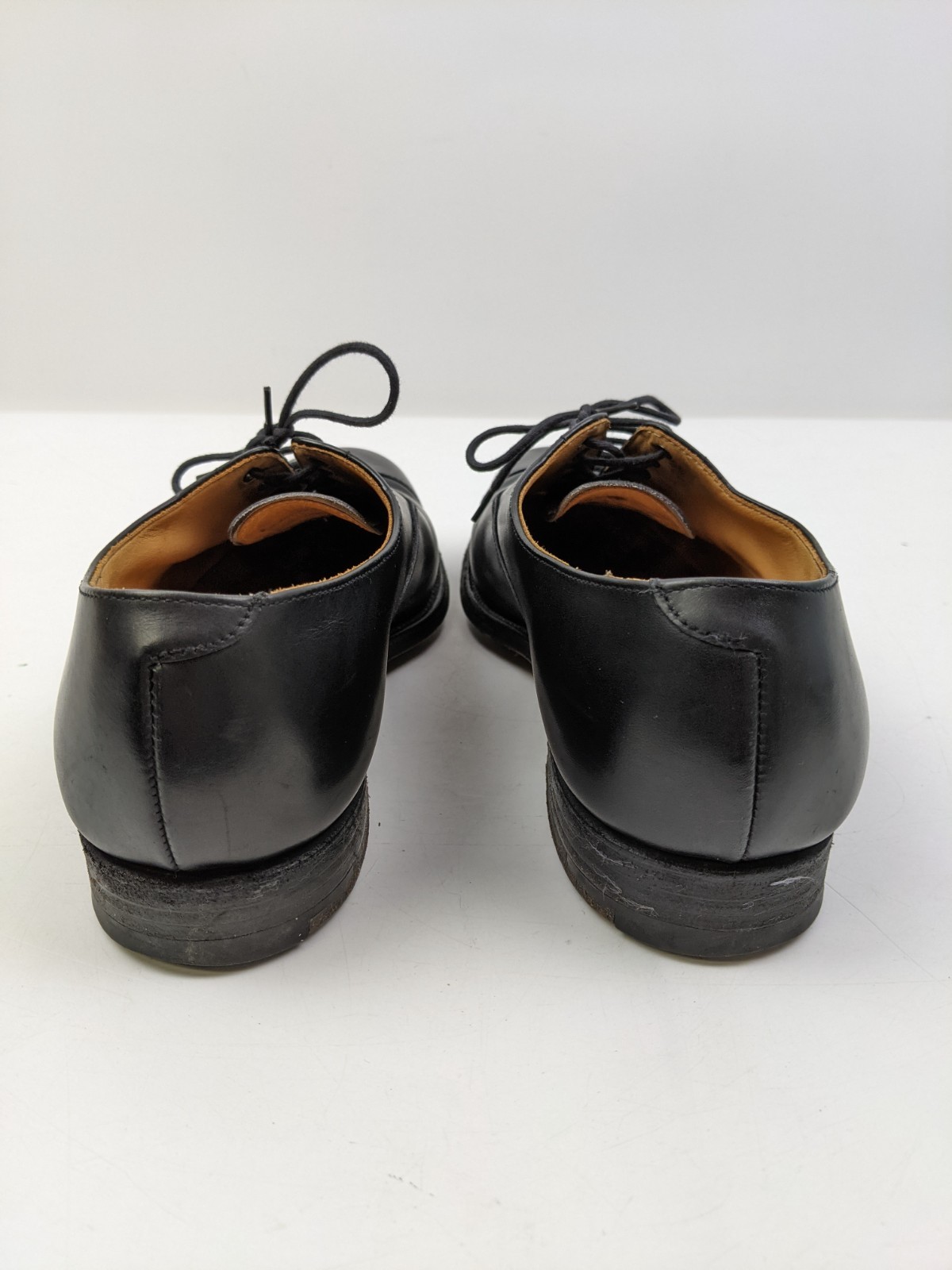 Crockett & Jones Black Leather Ashby Shoes Womens Size 12 Dress Shoes Oxford