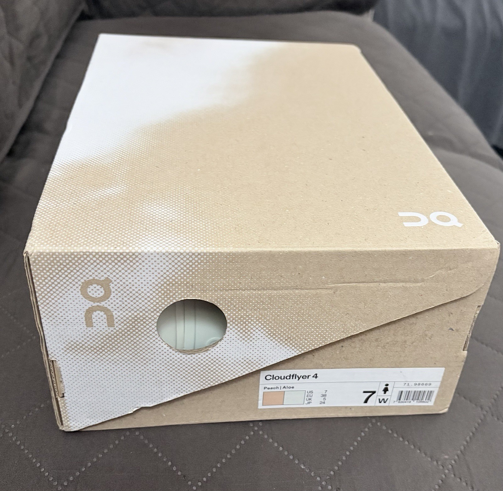 BRAND NEW On Cloudflyer 4 Women’s Size 7 Shoes (Peach/Aloe)