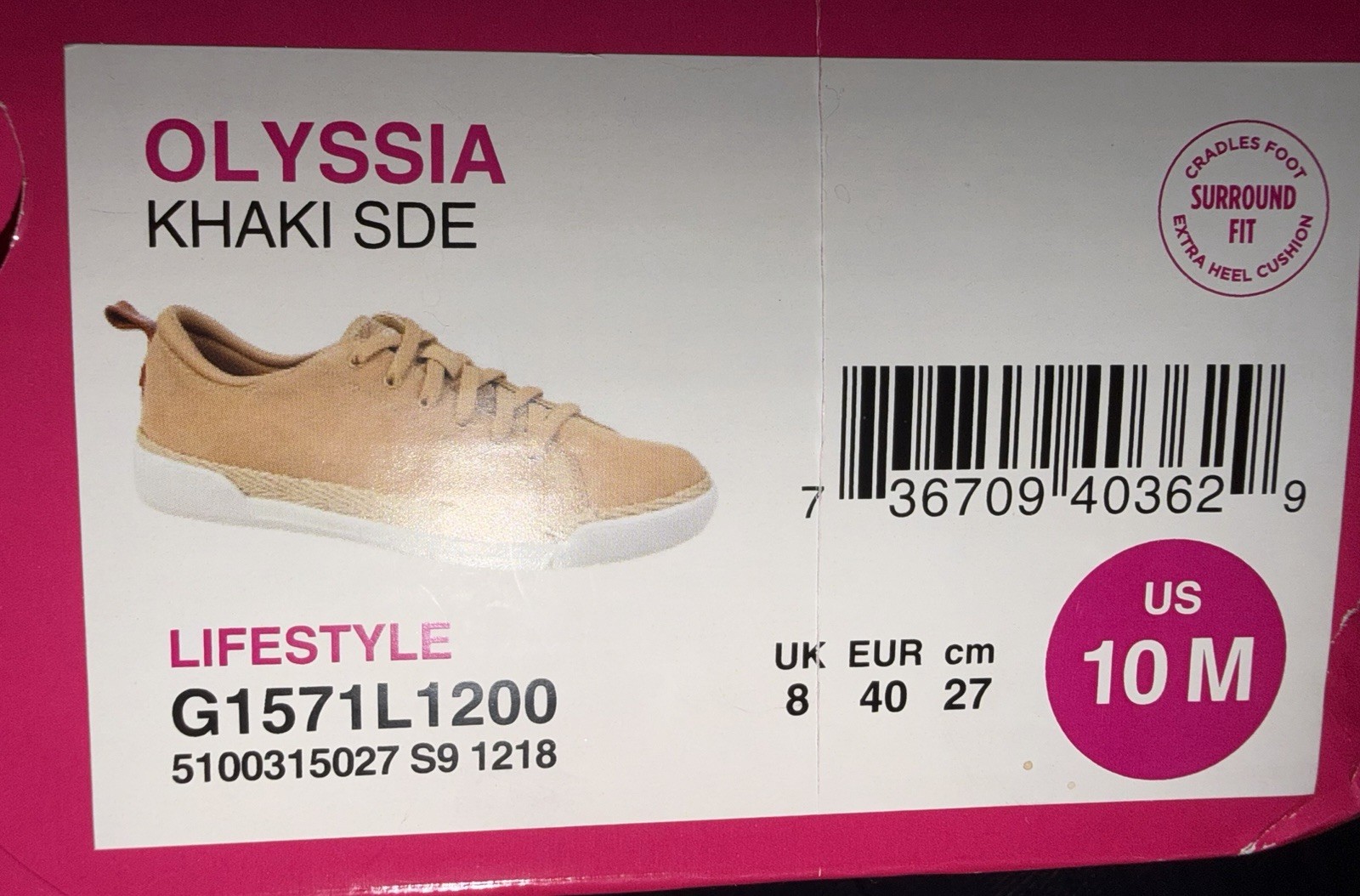 Ryka Olyssia Khaki/White Solid Low Top Cushioned Walking Sneaker W 10 BRAND NEW