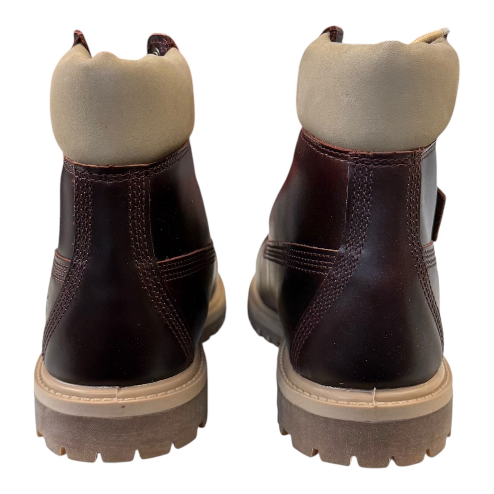 TIMBERLAND PREMIUM 6 IN LACE WATERPROOF BURGUNDY FULL GRAIN 8 M/M