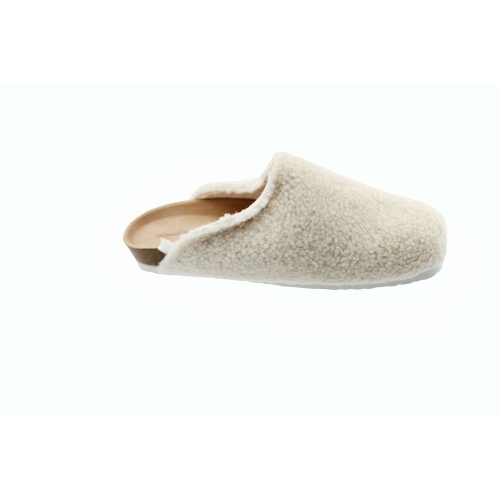 Women Slippers Universal Thread Womens Bev Cream Sherpa Lined Slippers Size 9