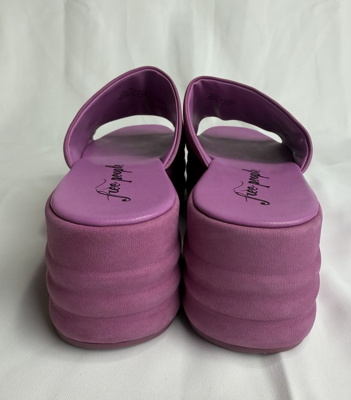 Free People Women’s Harbor Flatform Sandals Fuschia Flirt Size US 9 EU 40
