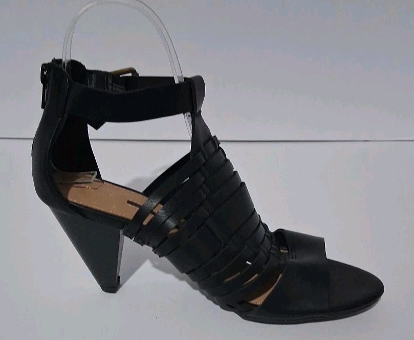 New Directions Strappy Gladiator Open Toe Sandals 3.5 IN Block Heel Size 7.5