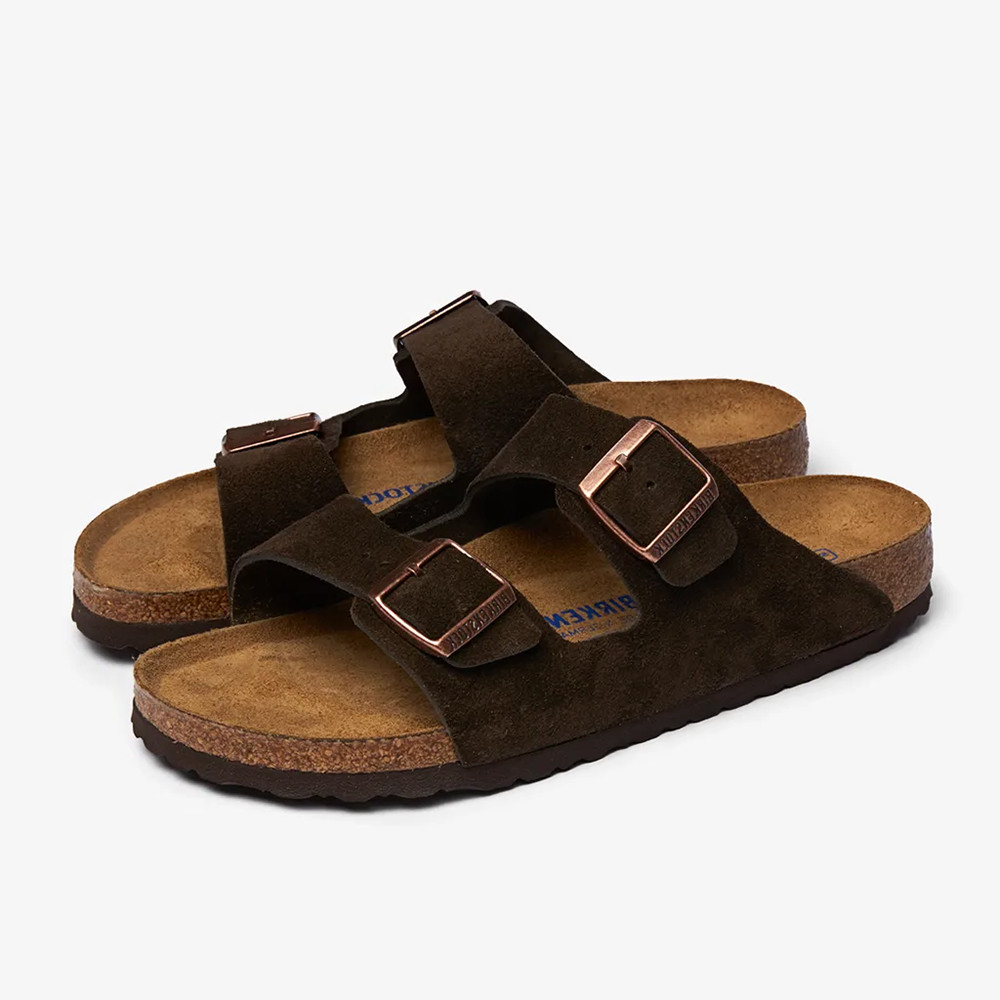 Birkenstock Arizona Mocha Soft Footbed Suede Leather Sandal Women’s shoes