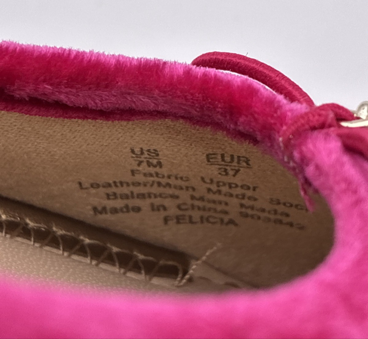 Sam Edelman Felicia Ballet Flats Womens 7M Pink Velvet Bow Slip On Shoes NWT