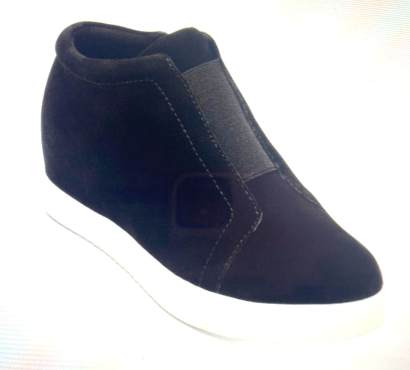 NEW AGUA COLLEGE Womens Sneakers Black 0.5″ Platform Size 8,5 M (Medium)