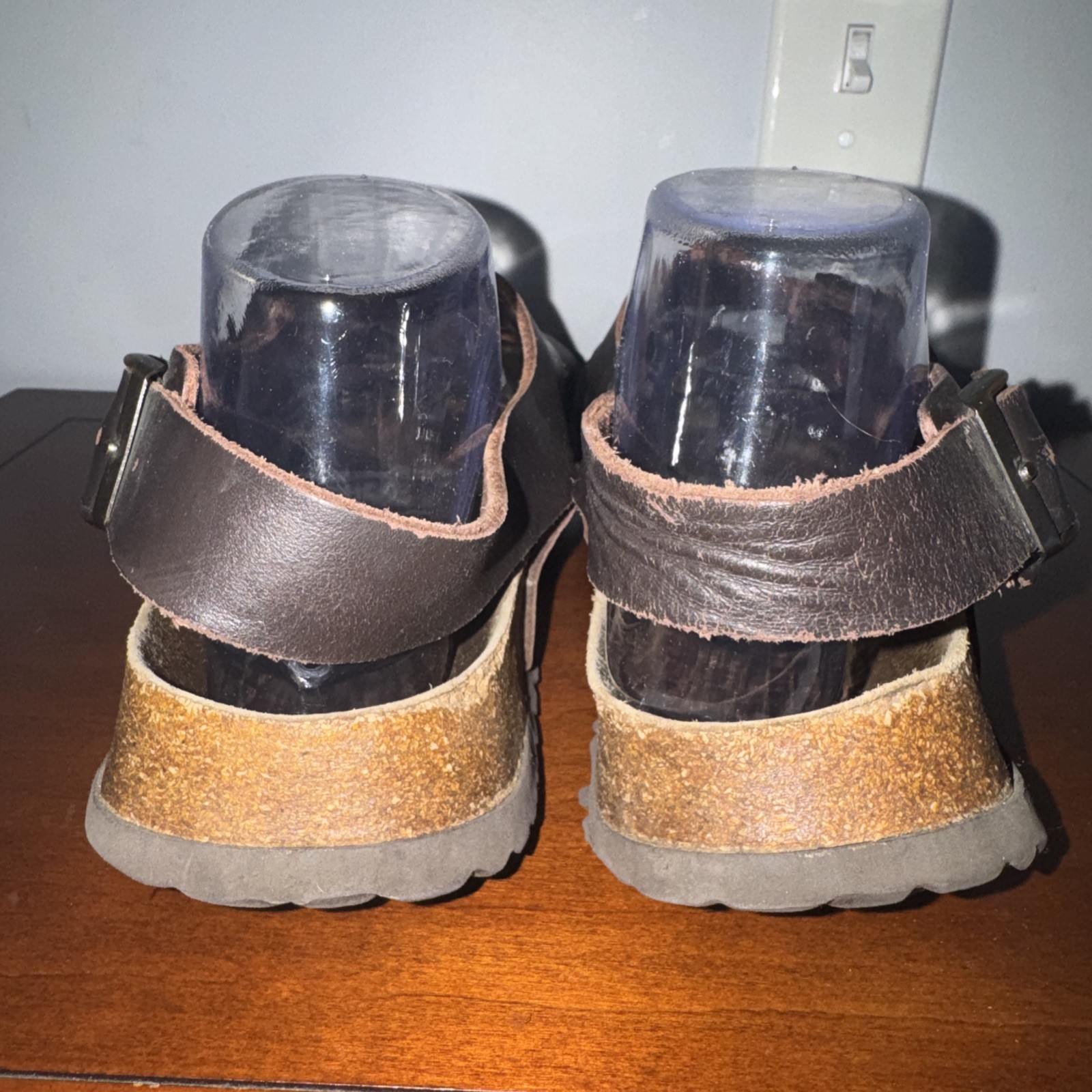 Birkenstock Betulah Milano Brown Leather Buckle Straps Sandals Sz 41 W10 M8