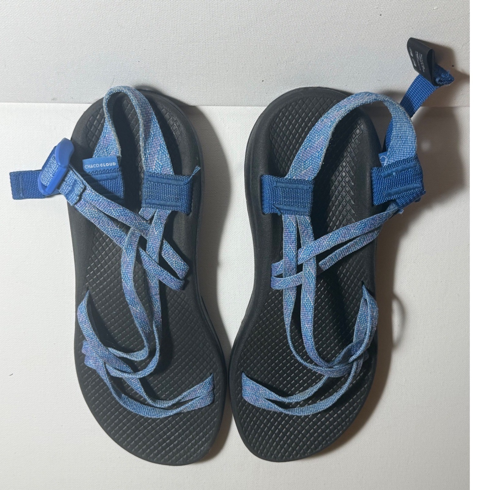 Chaco Sports Classic ZX1 Braid Blue Water Beach Sandals Womens Size 9 EUC