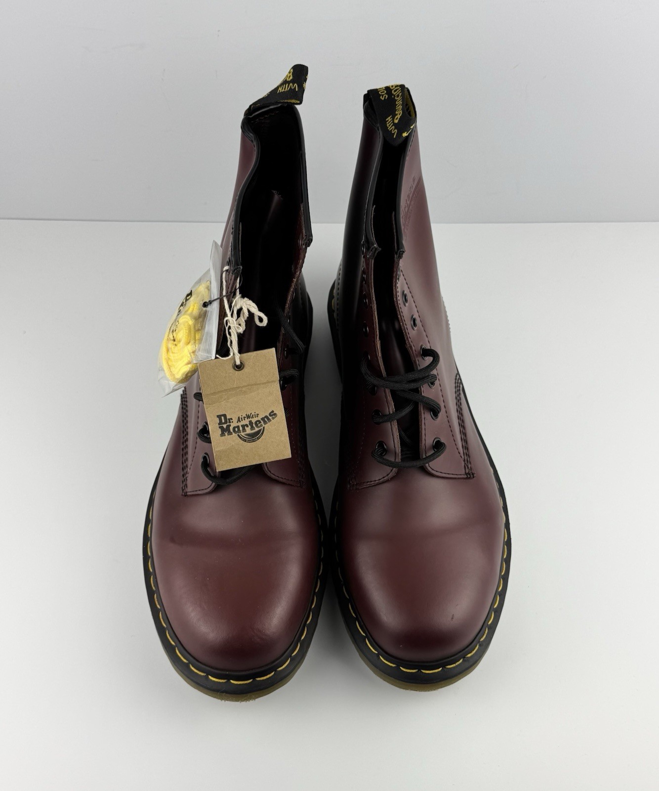 NEW Dr. Martens 1460 Men’s Cherry Red Smooth Leather Boots Size 13M, $370