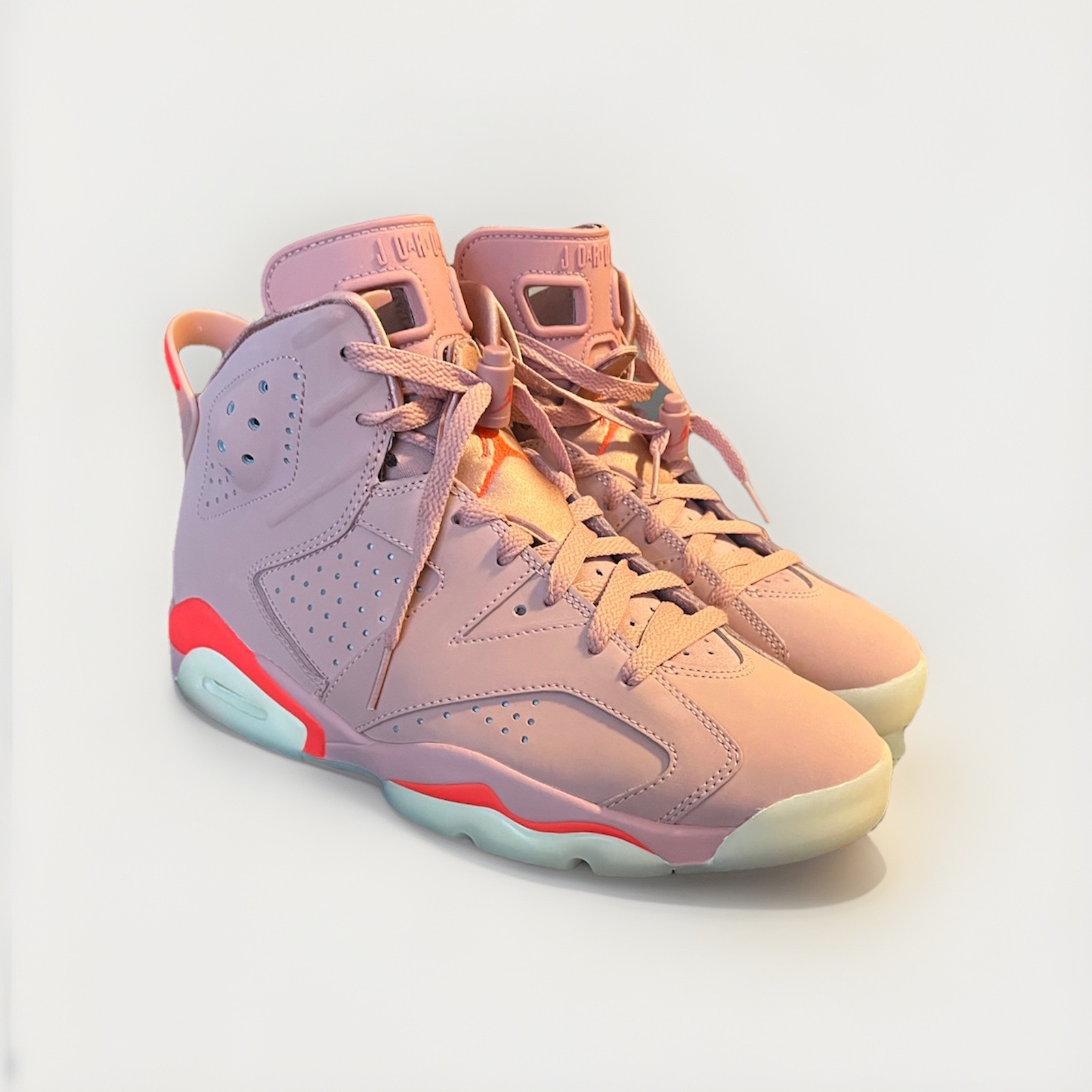 Air Jordan 6 Retro NRG x Aleali May Pink Sz 9.5W Or 8M Clean CI0550-600 OG Box