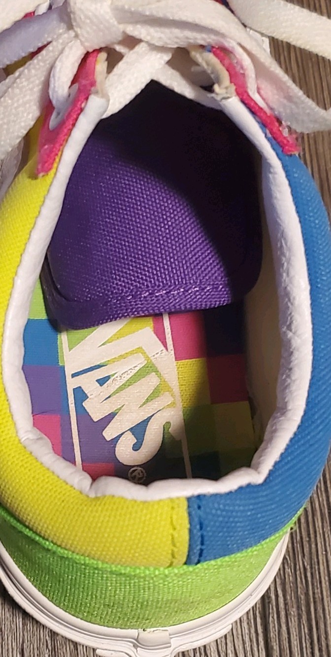 VANS Old Skool Colorblock Neon Edition Women’s Sz 5/Men 3.5