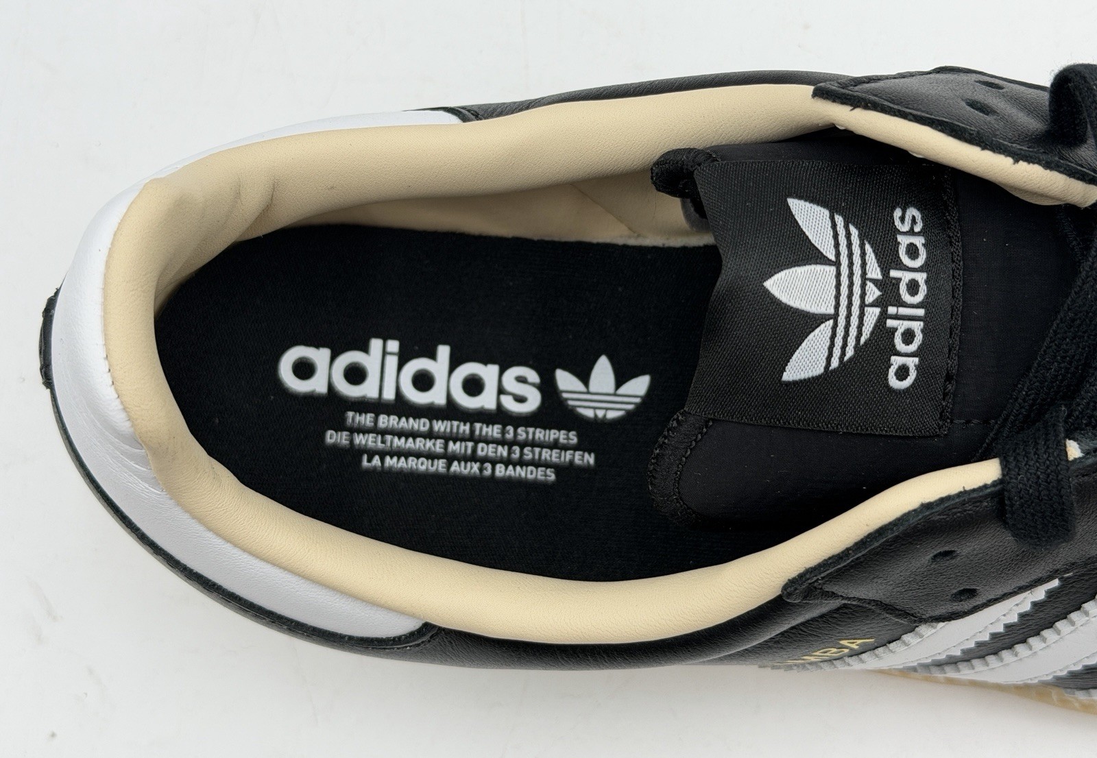 NEW ADIDAS SAMBA ORIGINALS Casual Sneakers Shoes Men’s SZ 12 Black White Gum