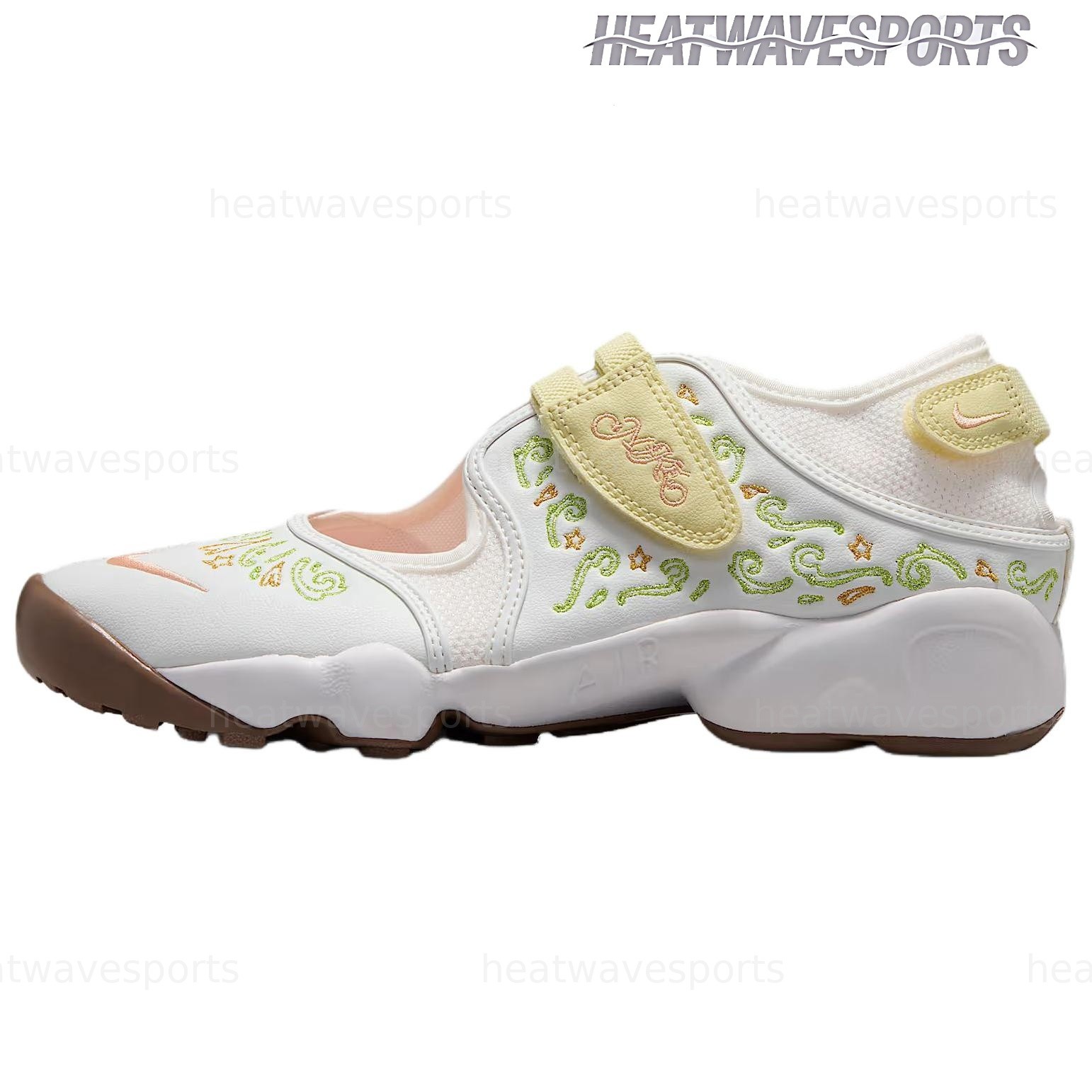 Nike Air Rift Casual Shoes Women’s White Green Yellow IR8208-181 New Sizes