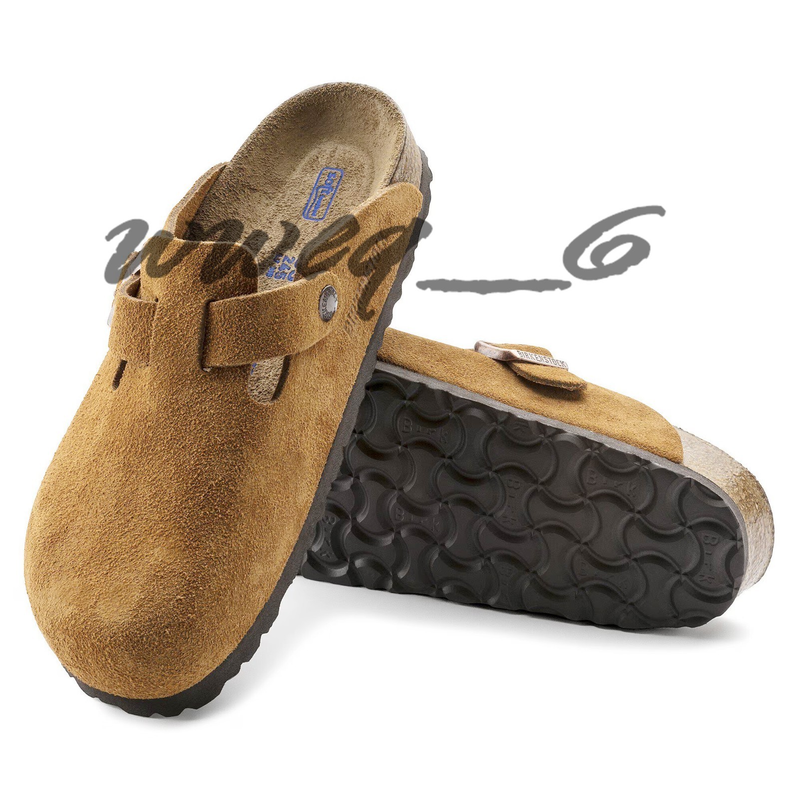 Birkenstock Boston Soft Footbed Suede Leather Clogs Mink Shoes Size EU37-45