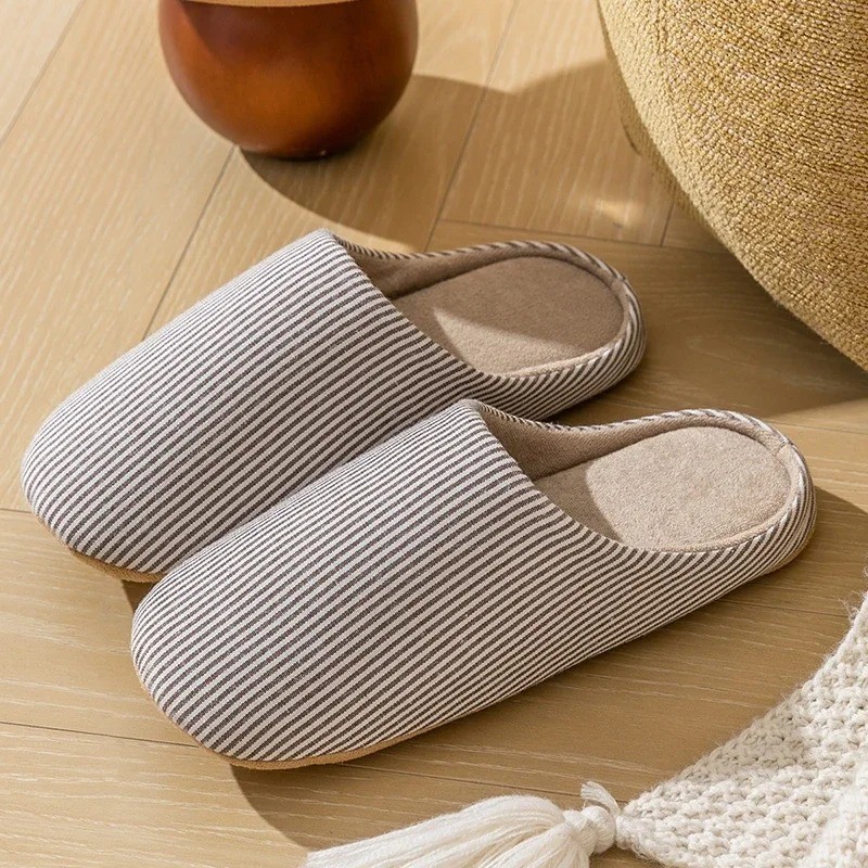 Unisex Soft Fur House Slippers Indoor Non Slip Flat Slide Bedroom Shoes Cozy