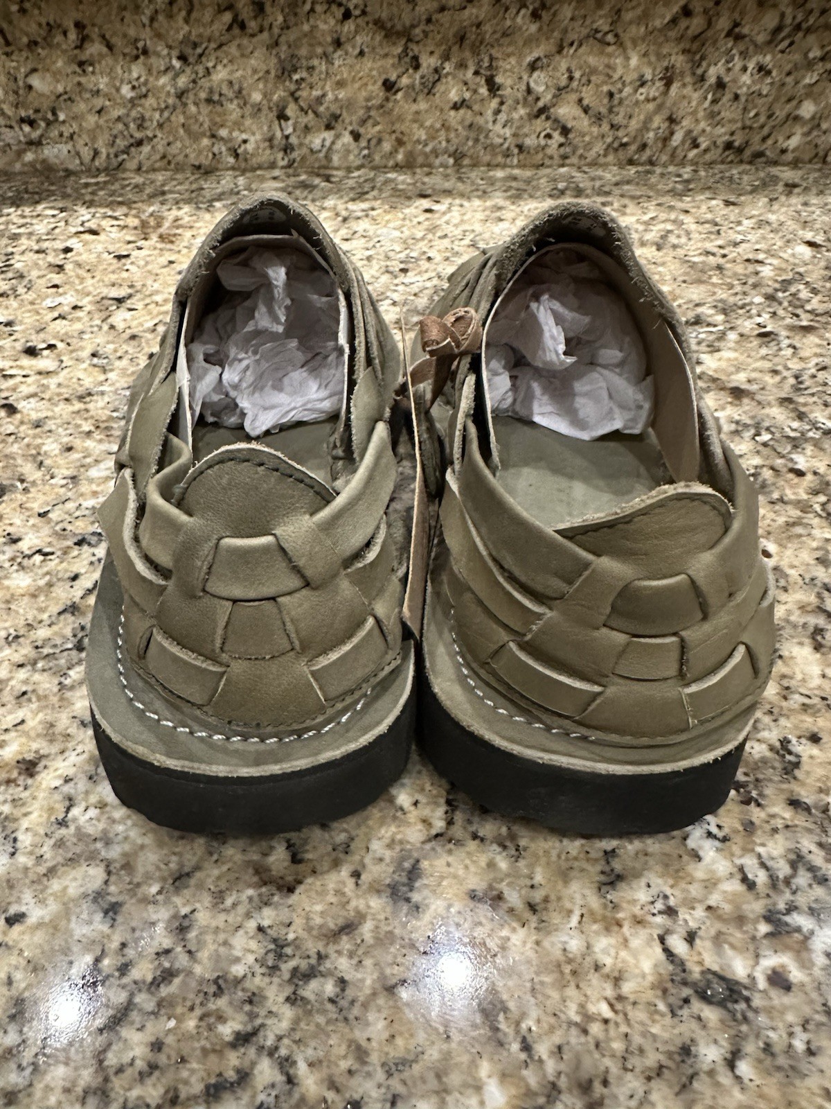 CHUBASCO Mexico Olive Green Sandals Shoes Woven Mens 6 Womens 8 NEW