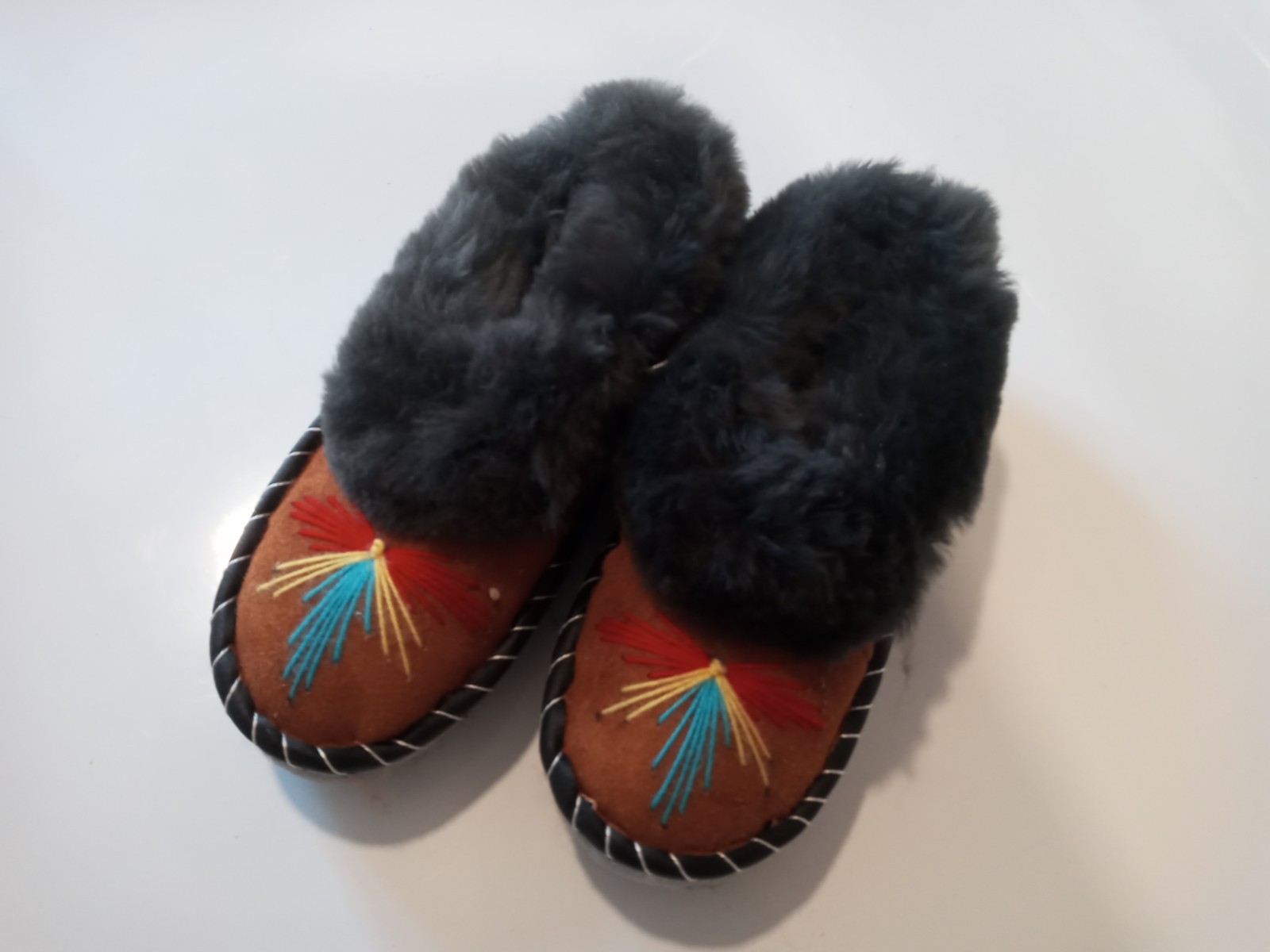 Ladies Leather Wool Winter Huts Shoes Lambskin Slippers ZAKOPIANKI Slippers