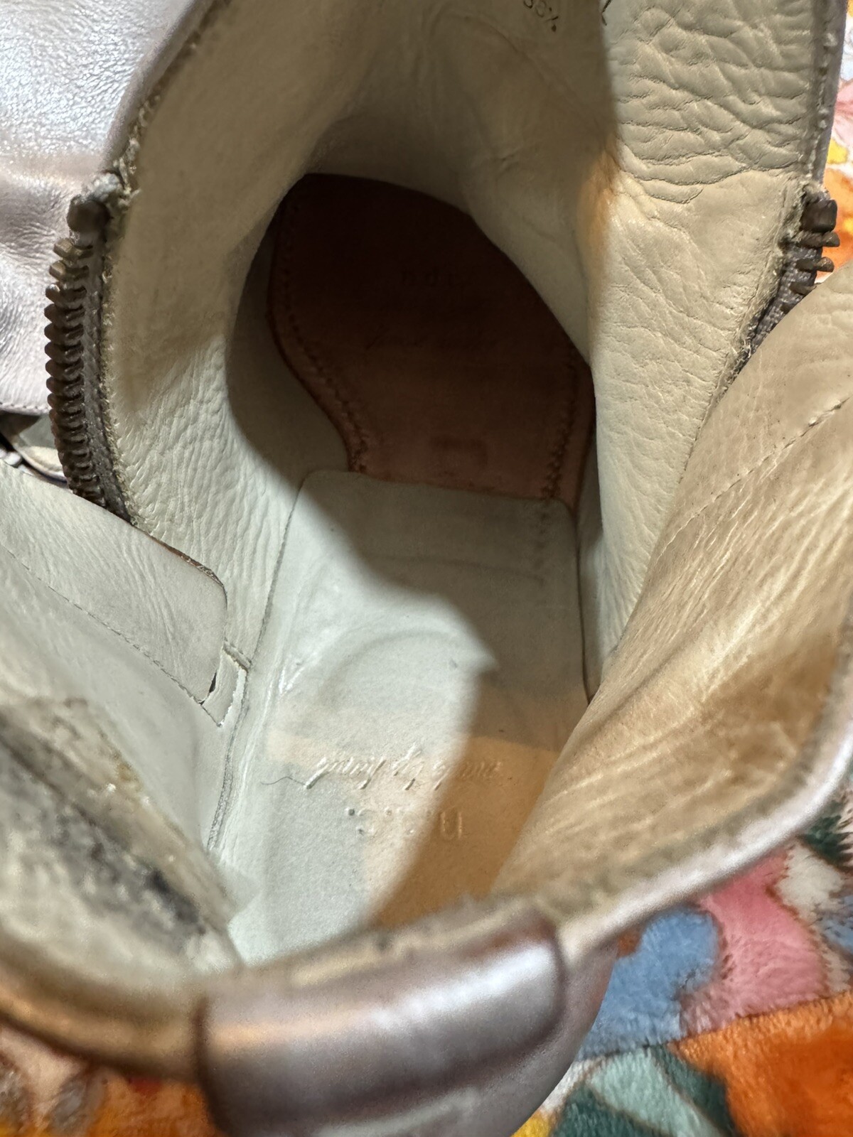 n.d.c. Made by Hand Helene Leather Booties In Light Gray Size 38.5