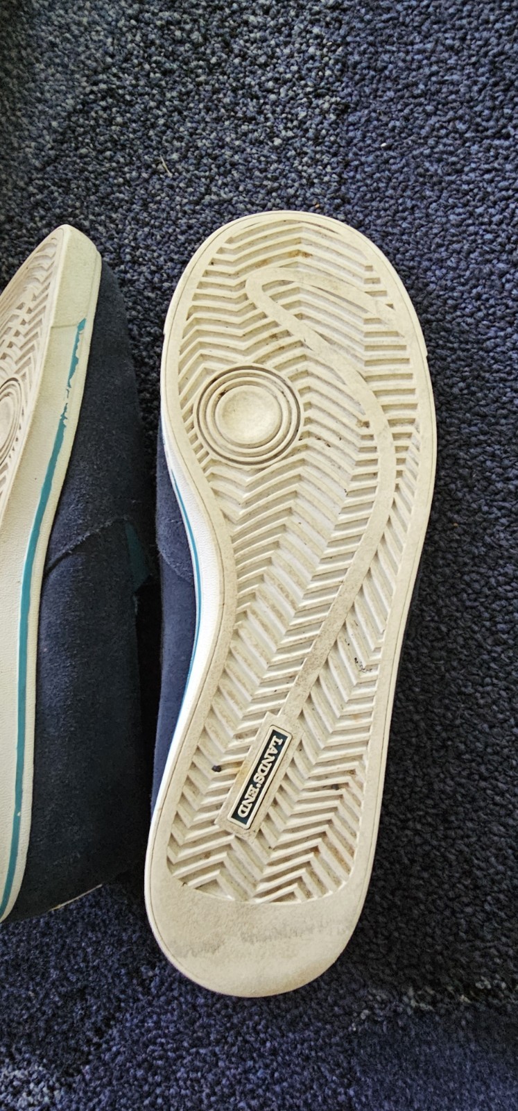 Lands End Women’s Slip On Comfort Lightweight Shoes Deep Sea Size 8 B
