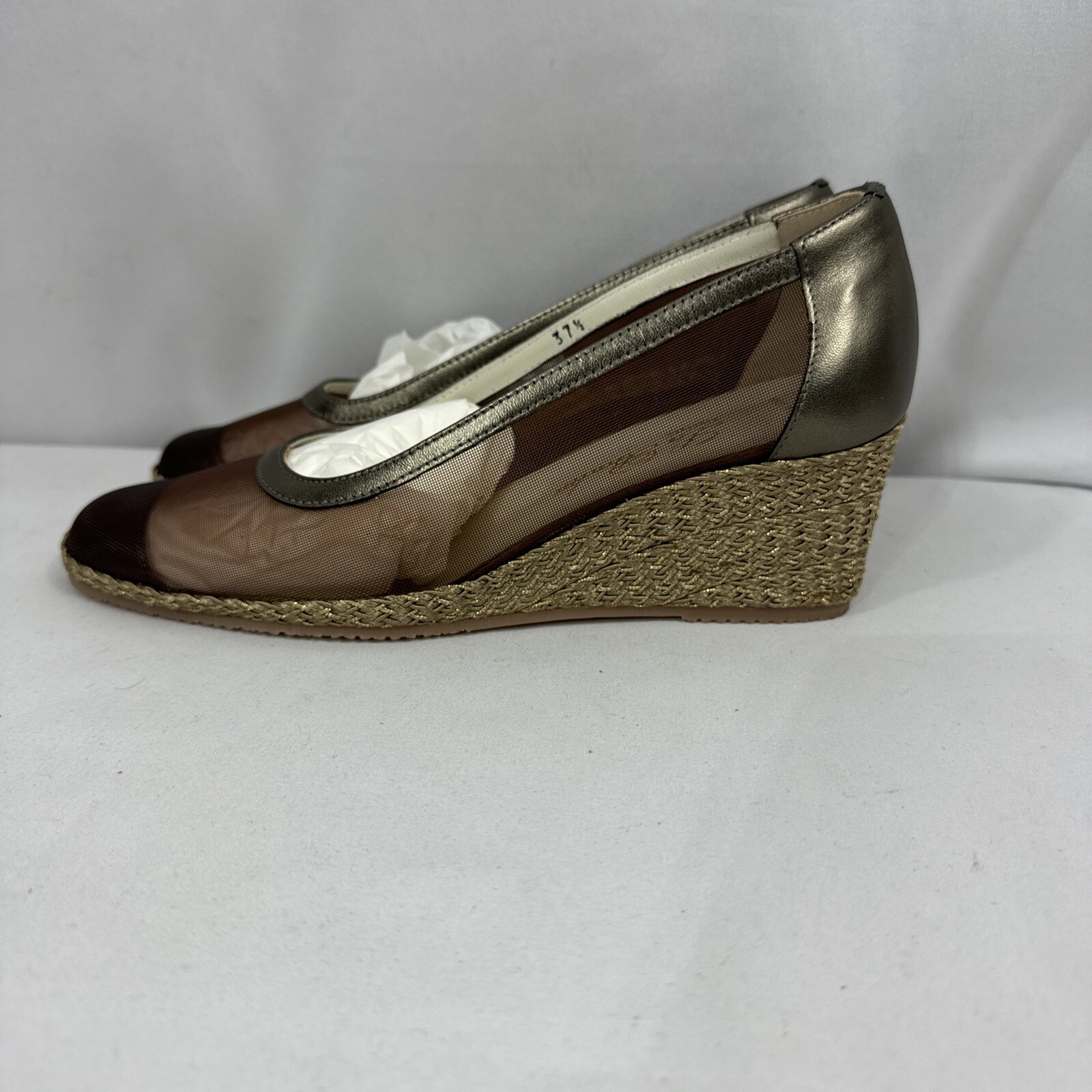 La Badia Firenze Women’s Bronze Shoes 37 1/2 Made in Italy