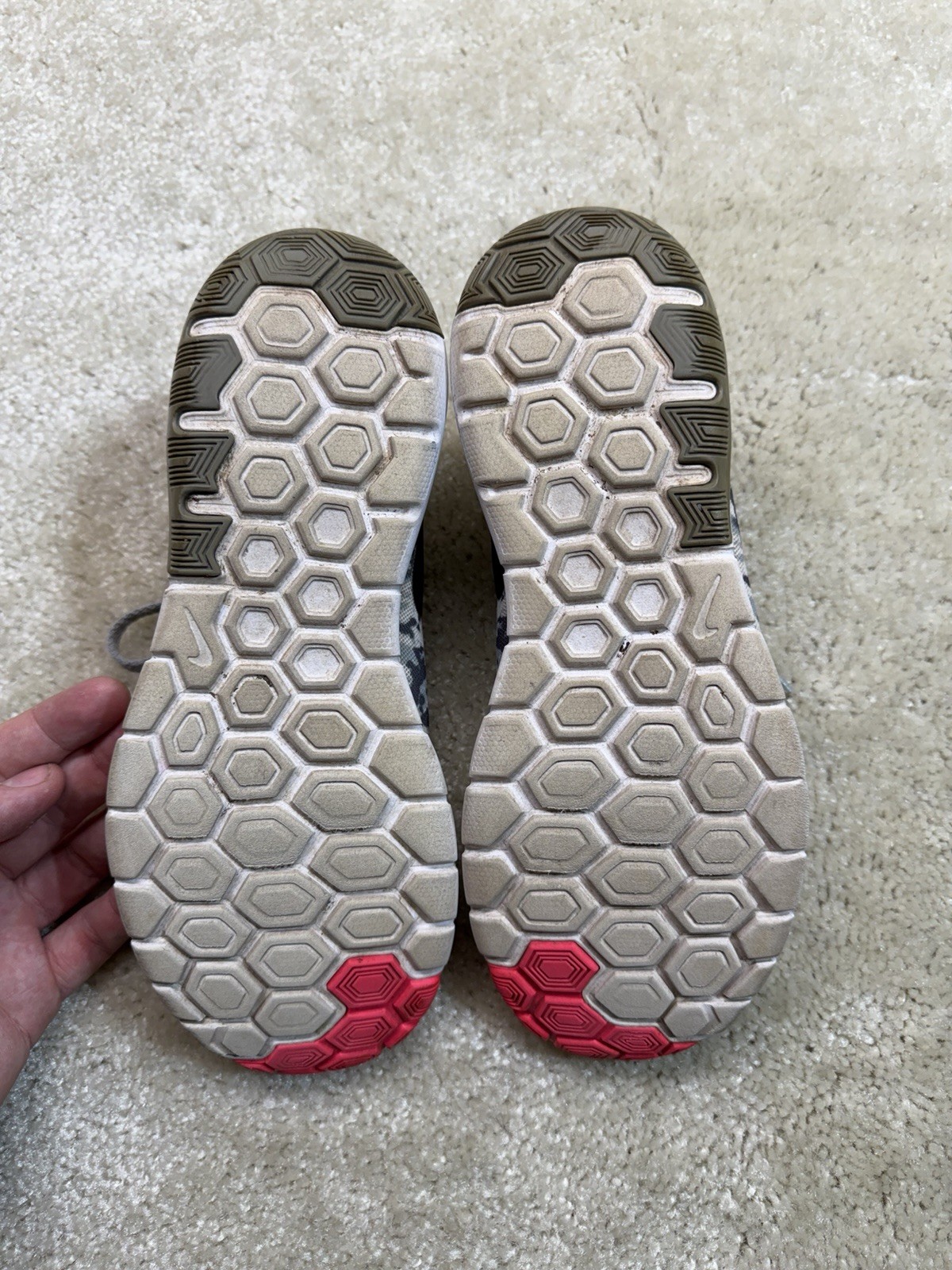 Nike Flex Experience RN 6 Running Shoes Womens 8.5 Gray Camo Athletic