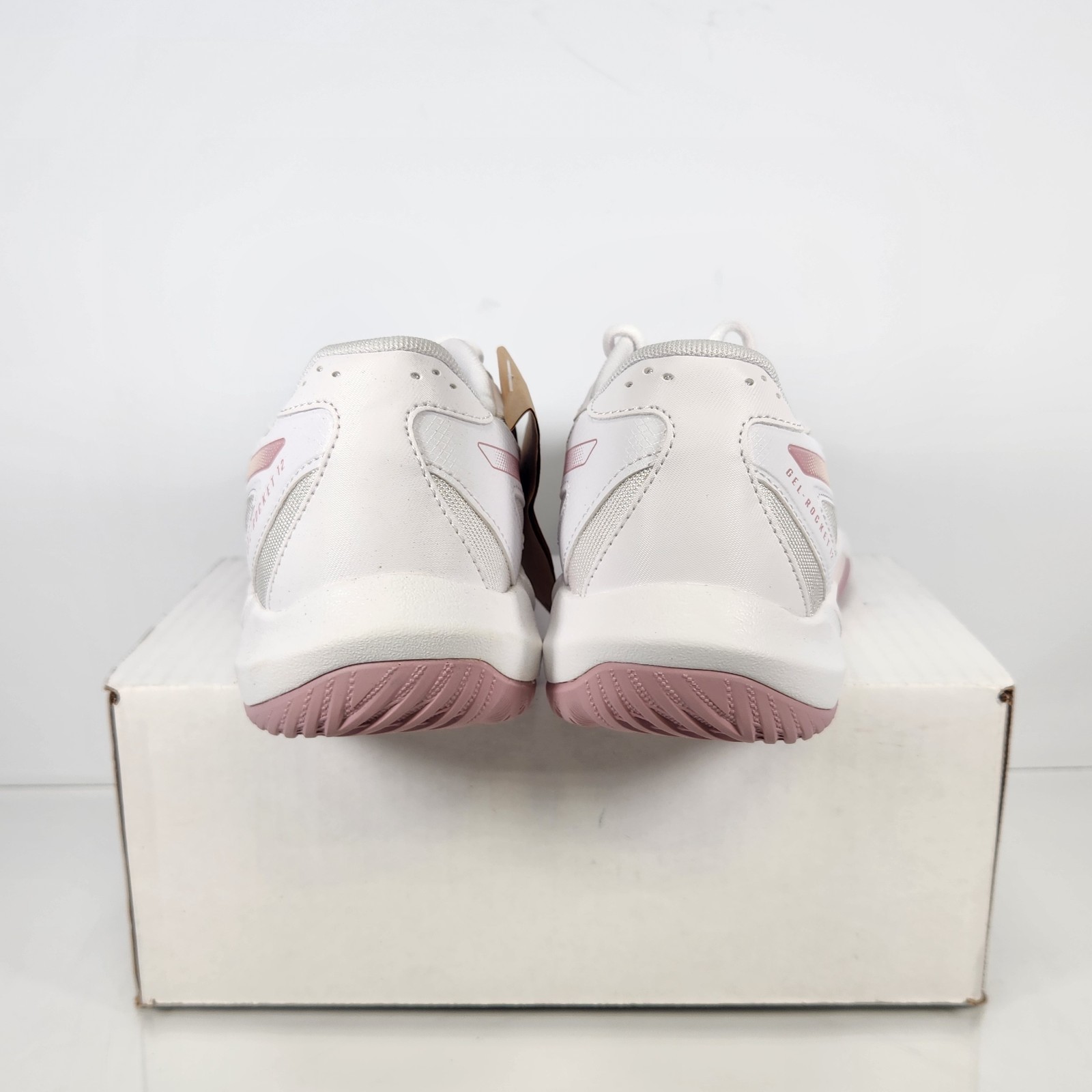 8 WOM – ASICS Gel-Rocket 12 Volleyball – White / Pearl Pink