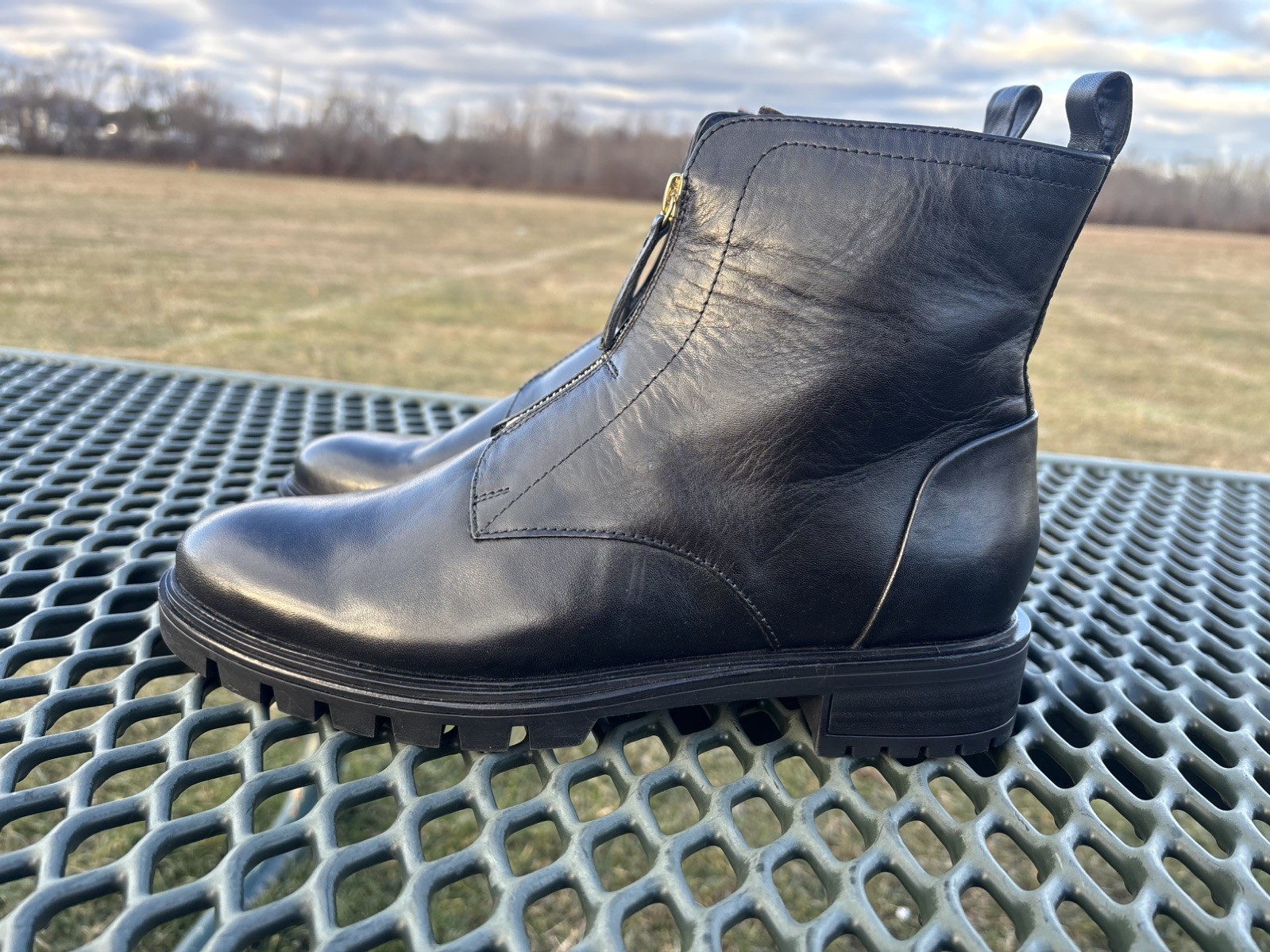 Ara High Soft Leather Tourmaline Ankle Boots Black/Leopard Size U.K 6.5 / U.S 9