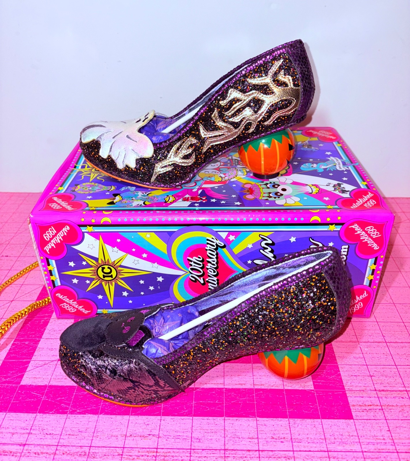 Irregular Choice Halloween Size US 7 Euro 38 Ghouls Best Friend- pumpkin heel
