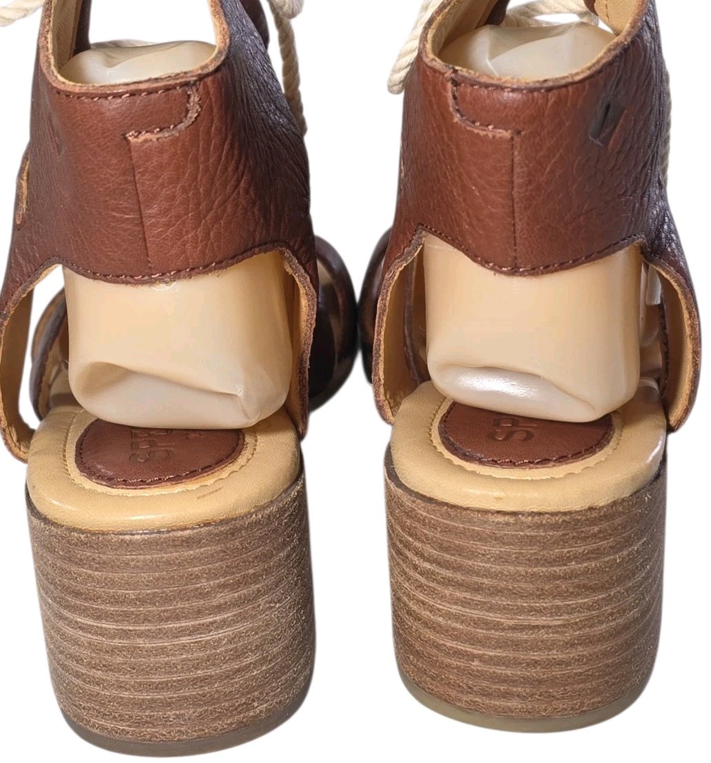 Sperry Top Sider Leather Sandals Womens Size 8 M Vivienne Lia Lace Up 80993 NEW