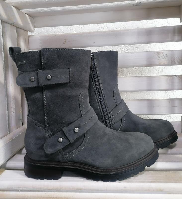 ladies clarks boots grey suede 37.5