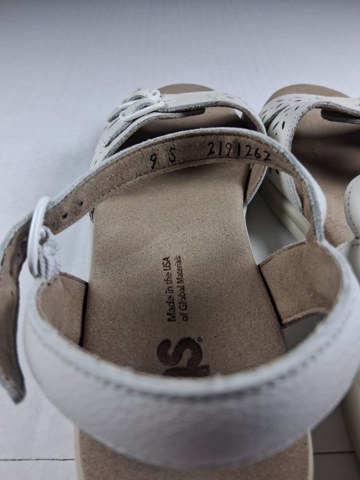 SAS Duo Comfort Sandal Halo 9.5 S – Slim (AAA) Leather NWOB Adjustable Straps