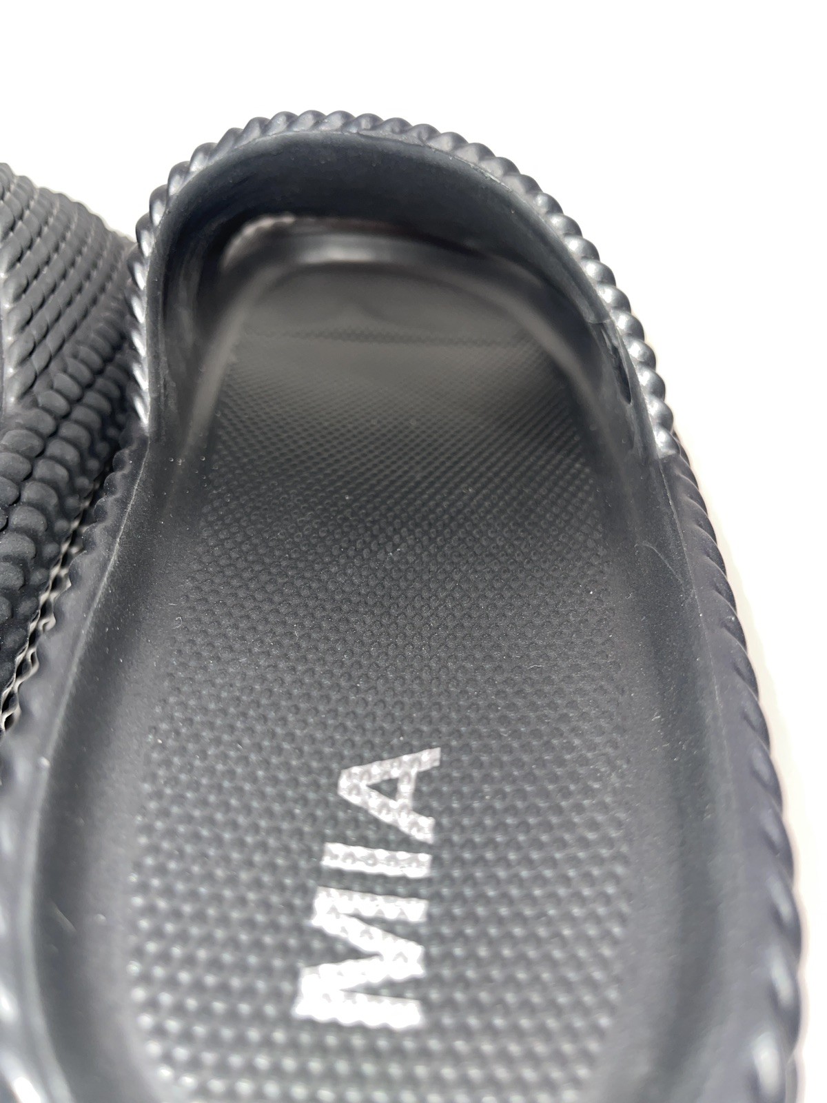 MIA BLK EVA Mismatch Slides Women Left 7 Right 8 Black Sandals House Shoes