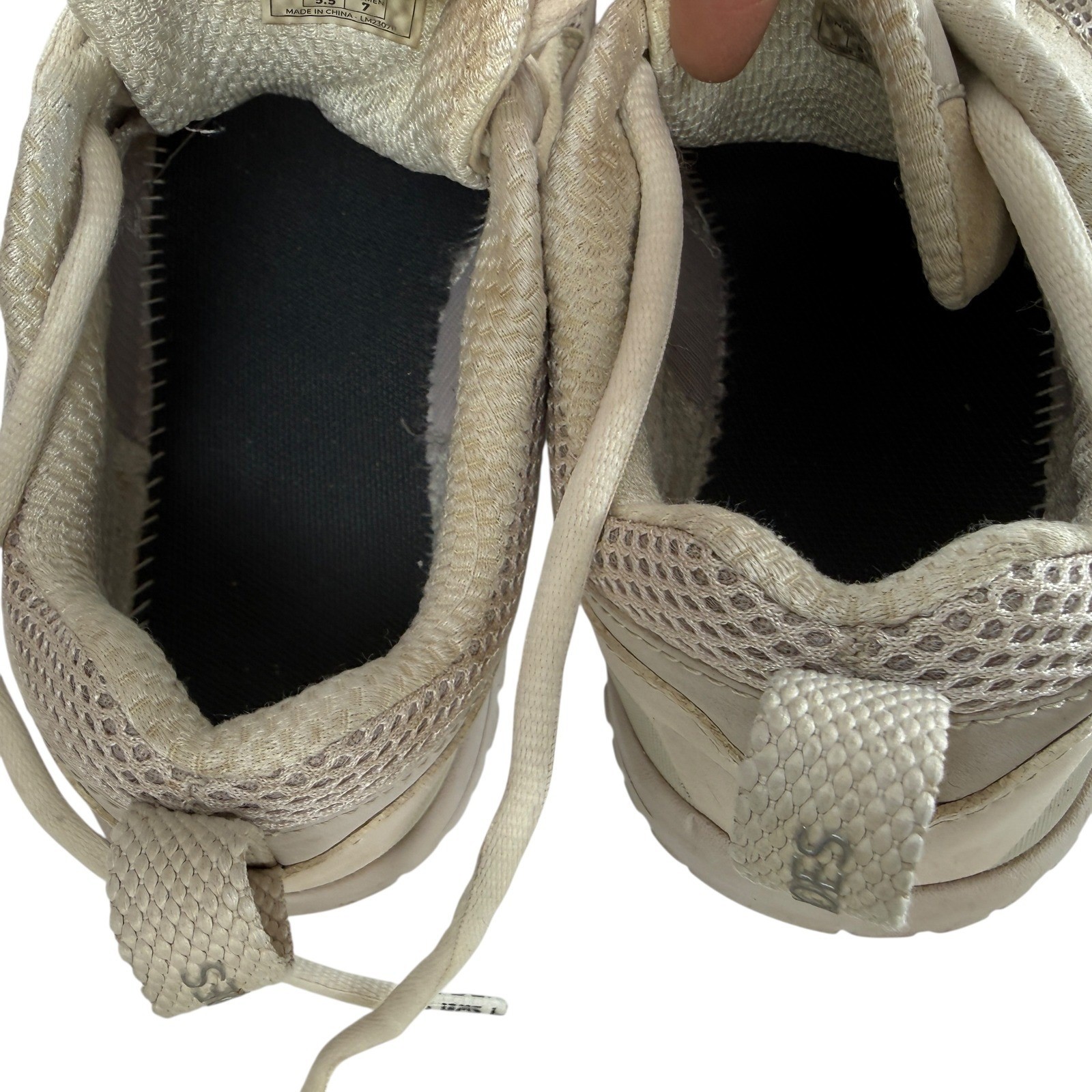 Lems Primal Zen Barefoot Sneakers Women Size 7 White Sand Mesh Suede