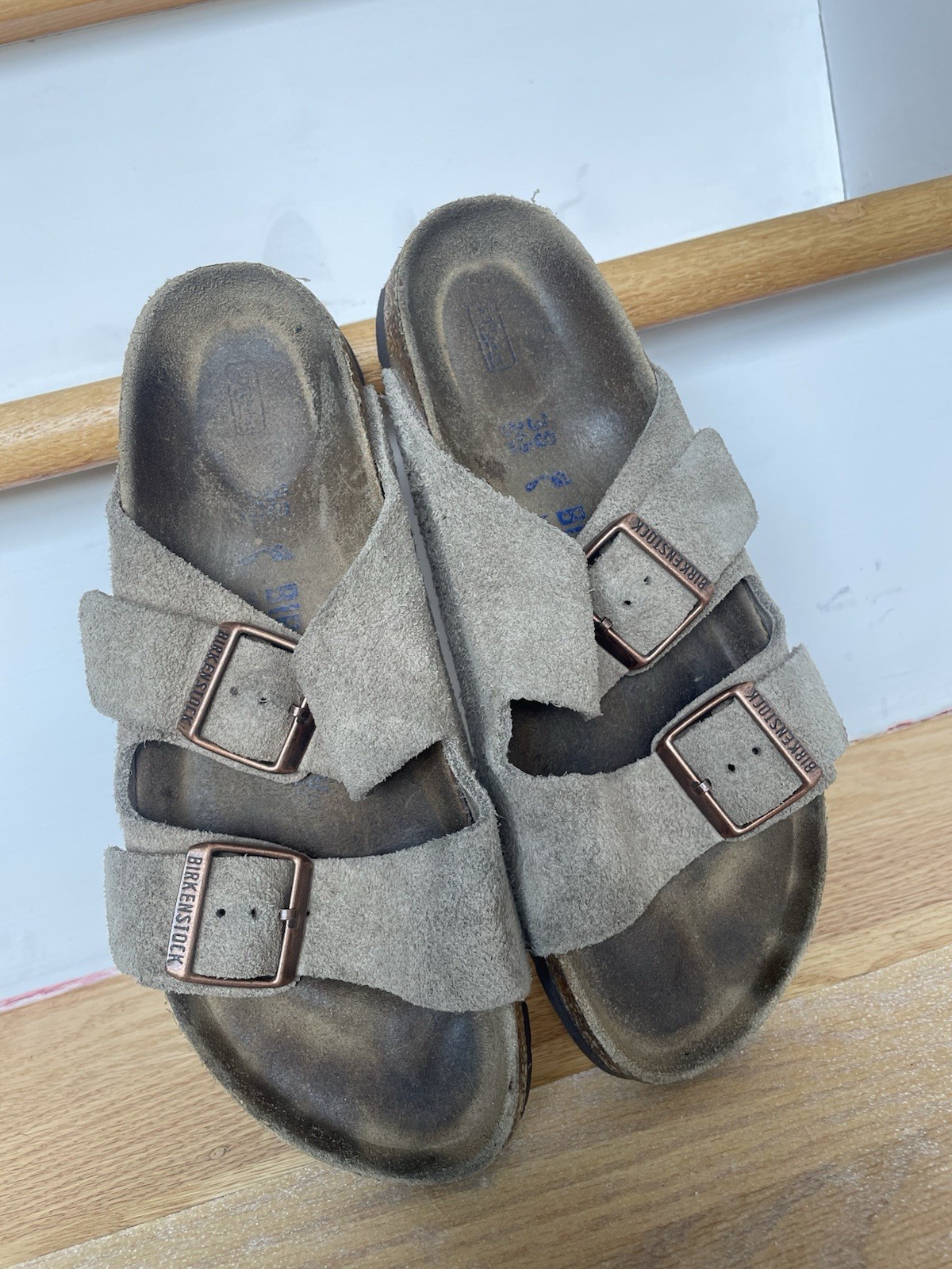 Birkenstock Arizona 38 Women Suede Soft Footbed