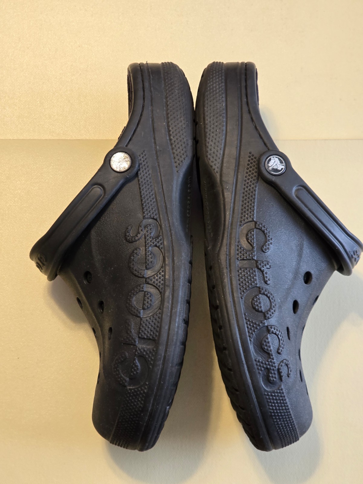 Crocs Baya Black Lined Clogs Slip on Unisex Size M10/W12