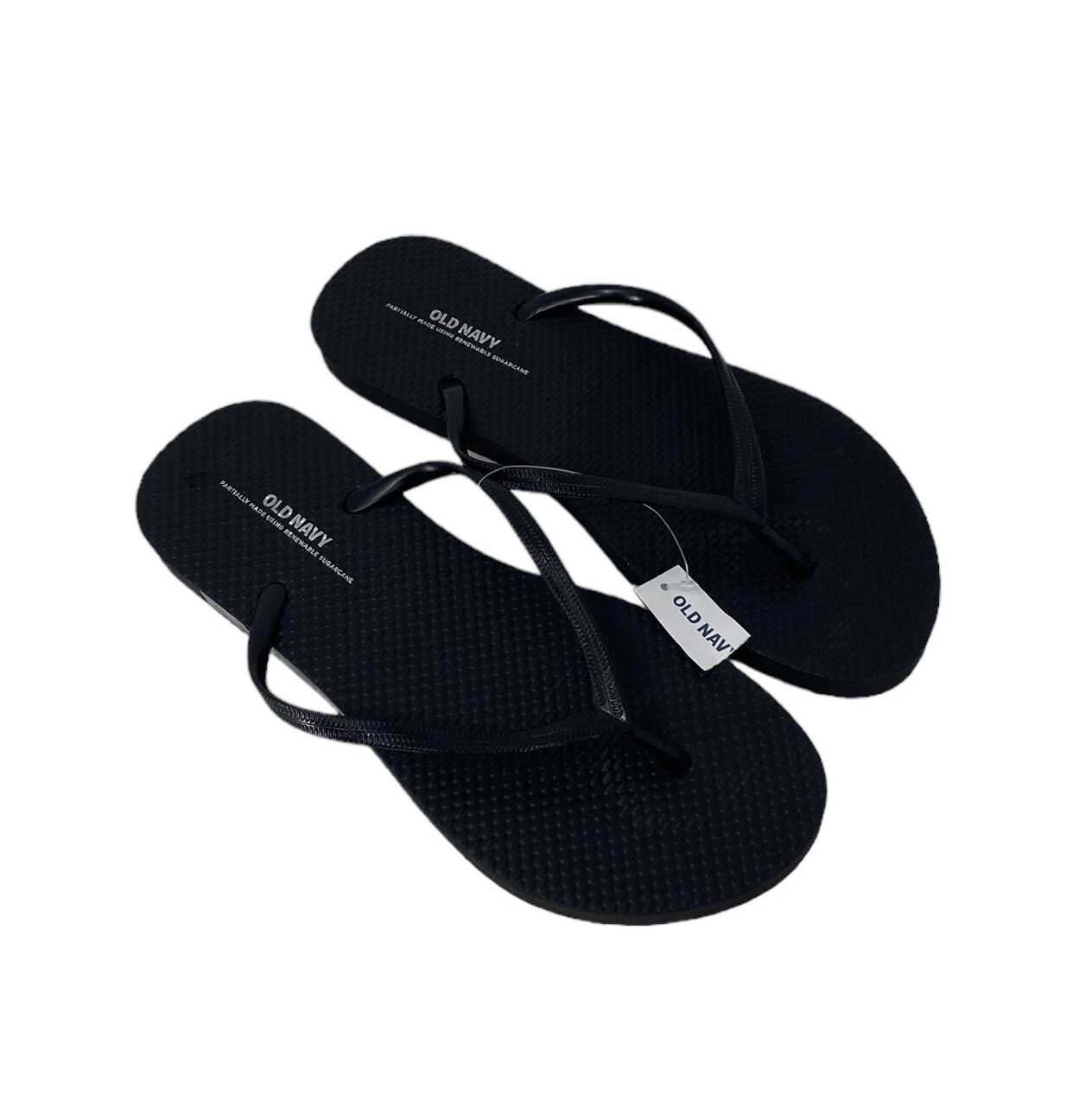 Old Navy Flip Flop Sandals for Woman Black Rubber Summer 737433-00-1
