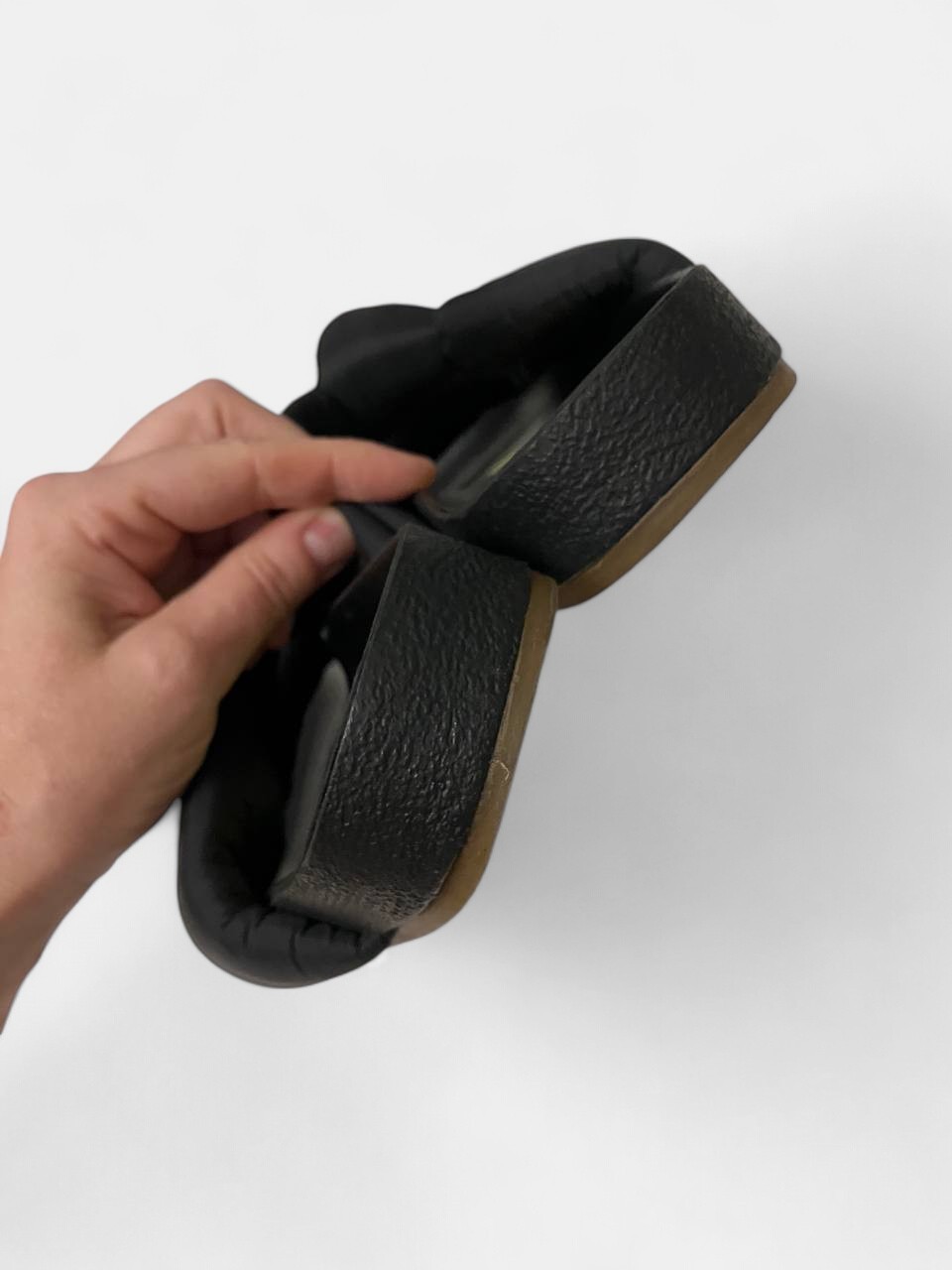 Black flip flops with soft puffy upper from bimba y lola US 6/ UK 4/ EU 37