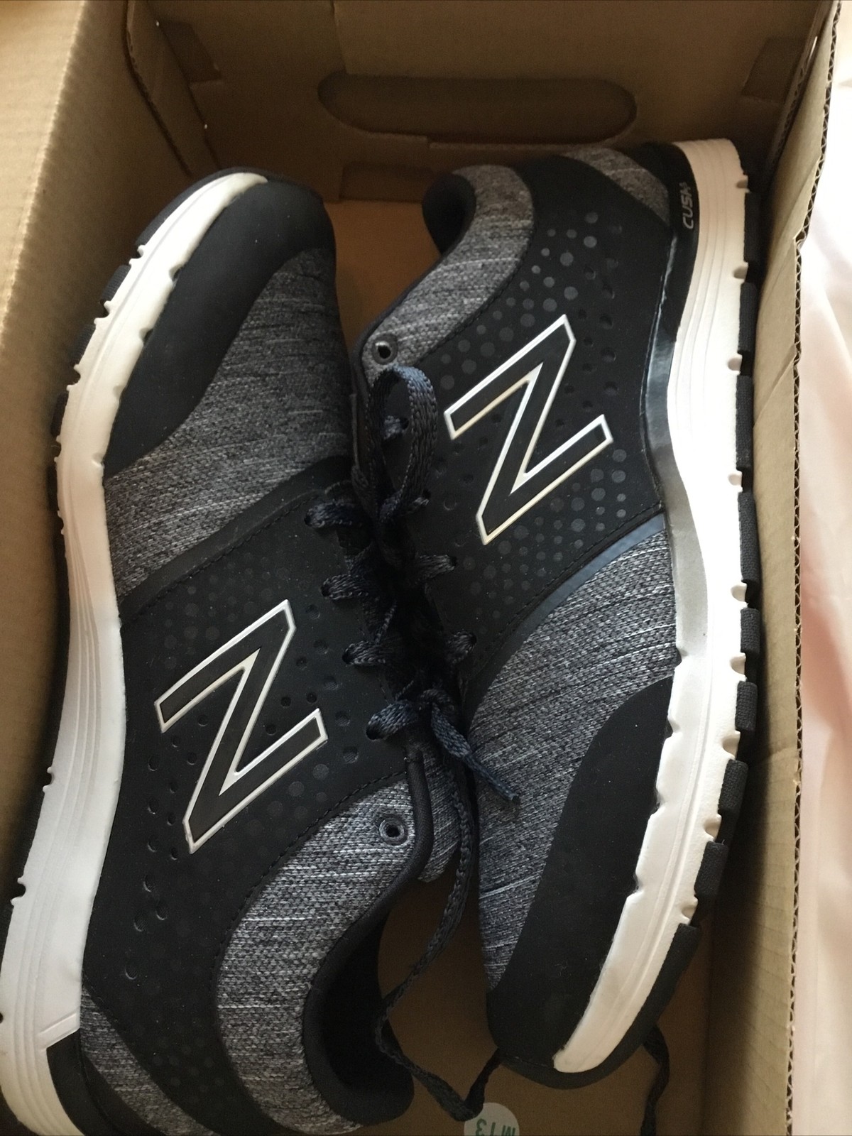 NIB New Balance Cush+ Training WX577HB4 Women’s Size 7.5 Black/Gray 577