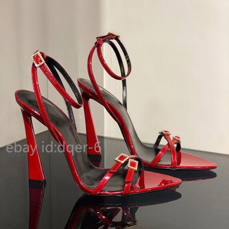 Womens High Heels Open Toe Gothic Buckles Strappy Sandals Party Slingbacks Shoes