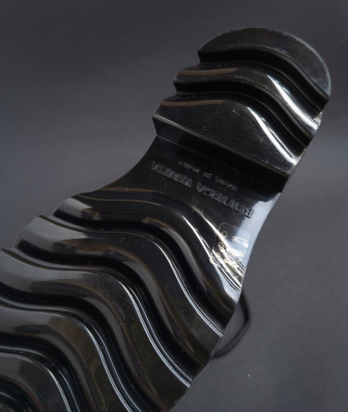 NP~650€ Bottega Veneta rubber boots 37 rubber stride boot black shiny