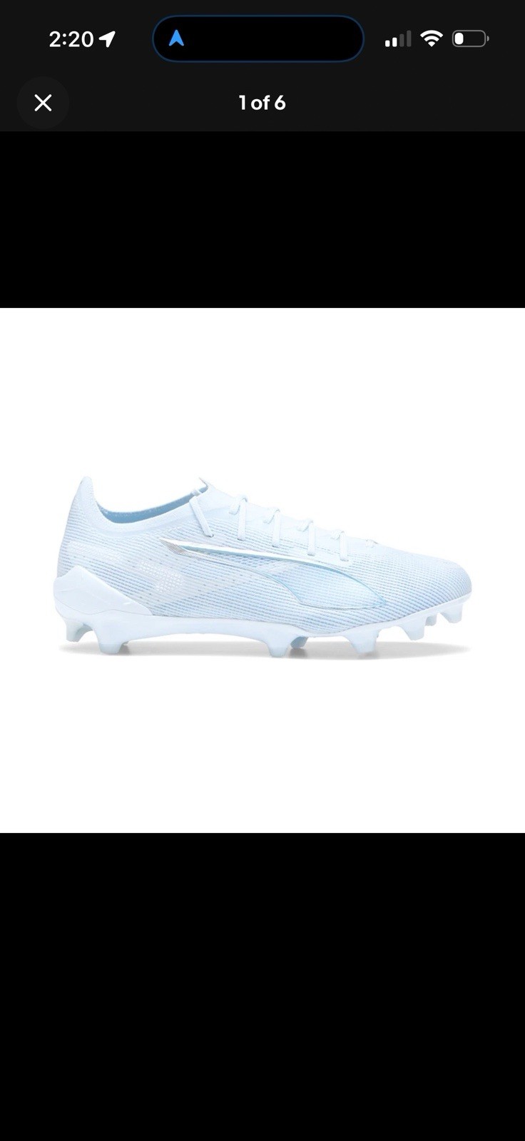 PUMA Ultra 5 Ultimate Light Up Firm Ground Soccer Womens Blue Sneakers Sz 10