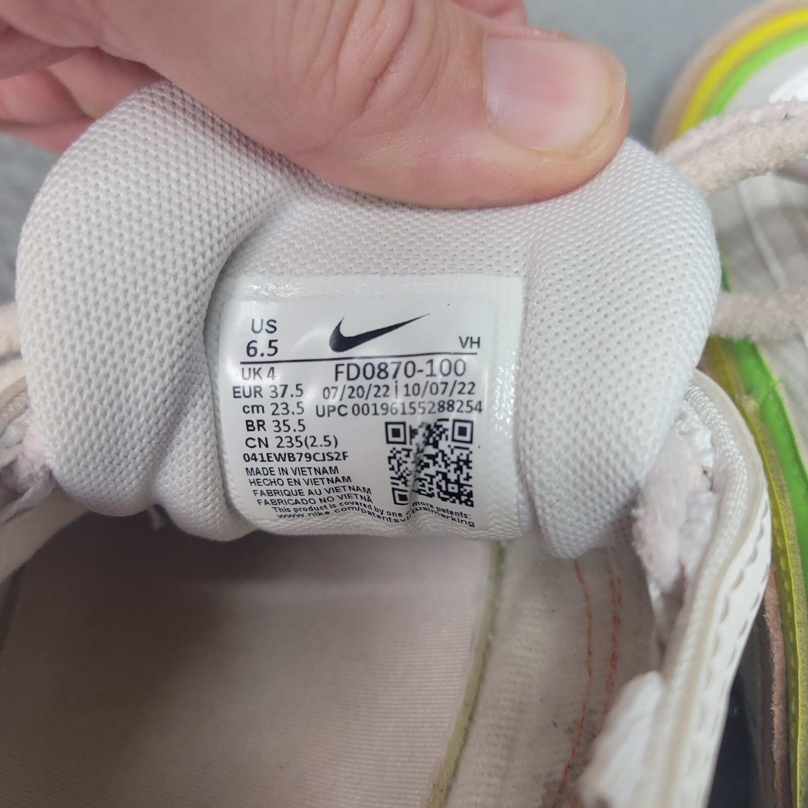Nike Air Max 97 Feel Love Women’s Size 6.5 White Pink Green Black FD0870-100