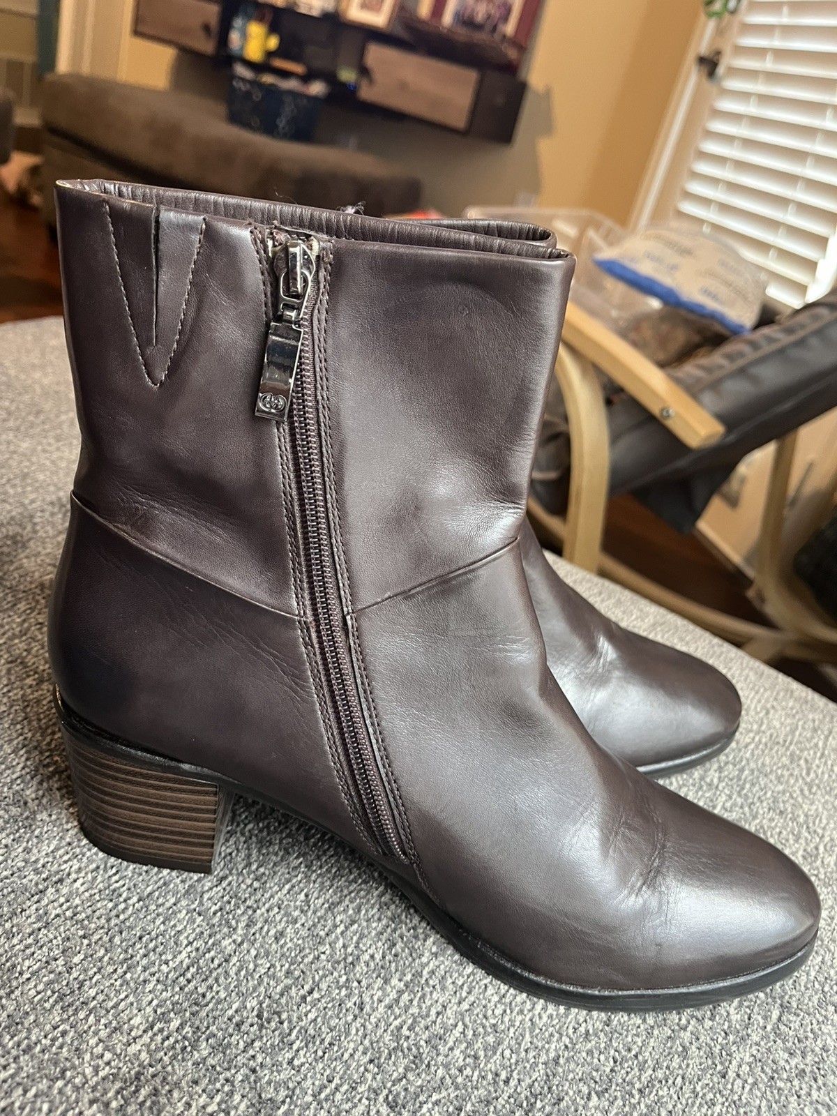 Gerry Weber Brown Leather Boots Sz 41