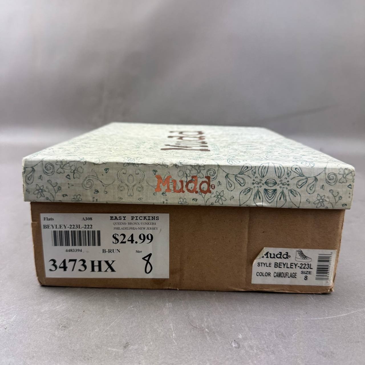 Mudd Womens Camo Shoes Beyley High Top Sneakers Size 8