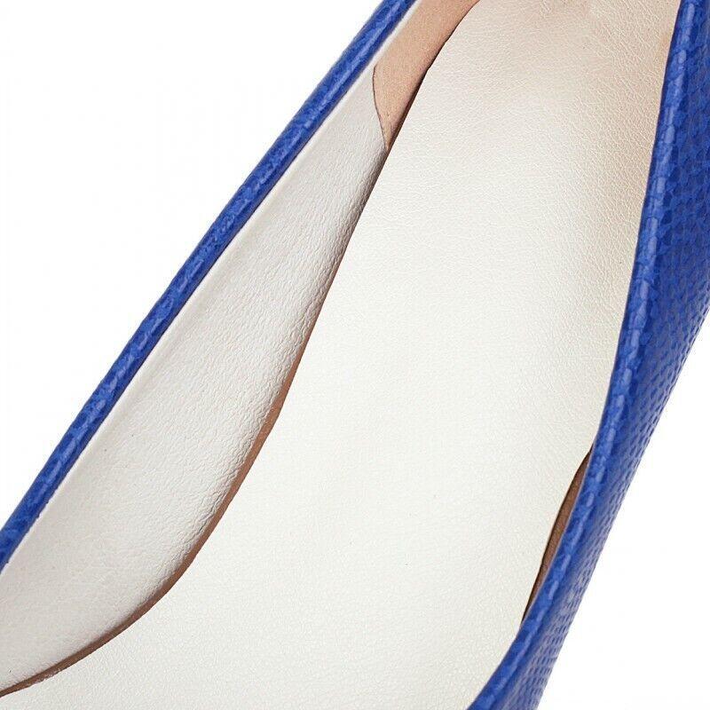 Women’s Snakeskin Pattern Cone High Heel Dress Shoes Classic Pumps OL Plus Size