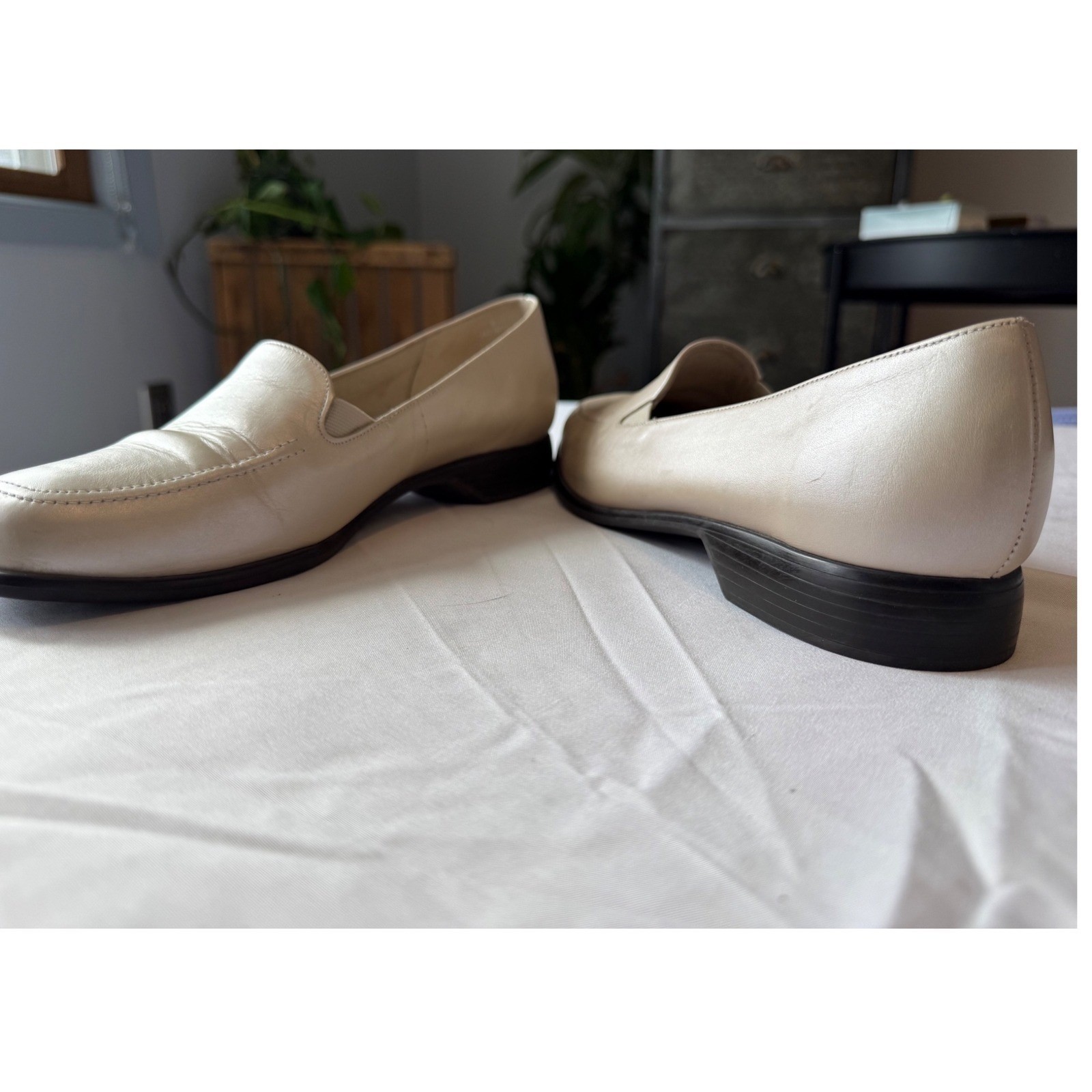Champagne Closet Capsule Metallic Leather Loafers Quiet Luxury Cottagecore Basic